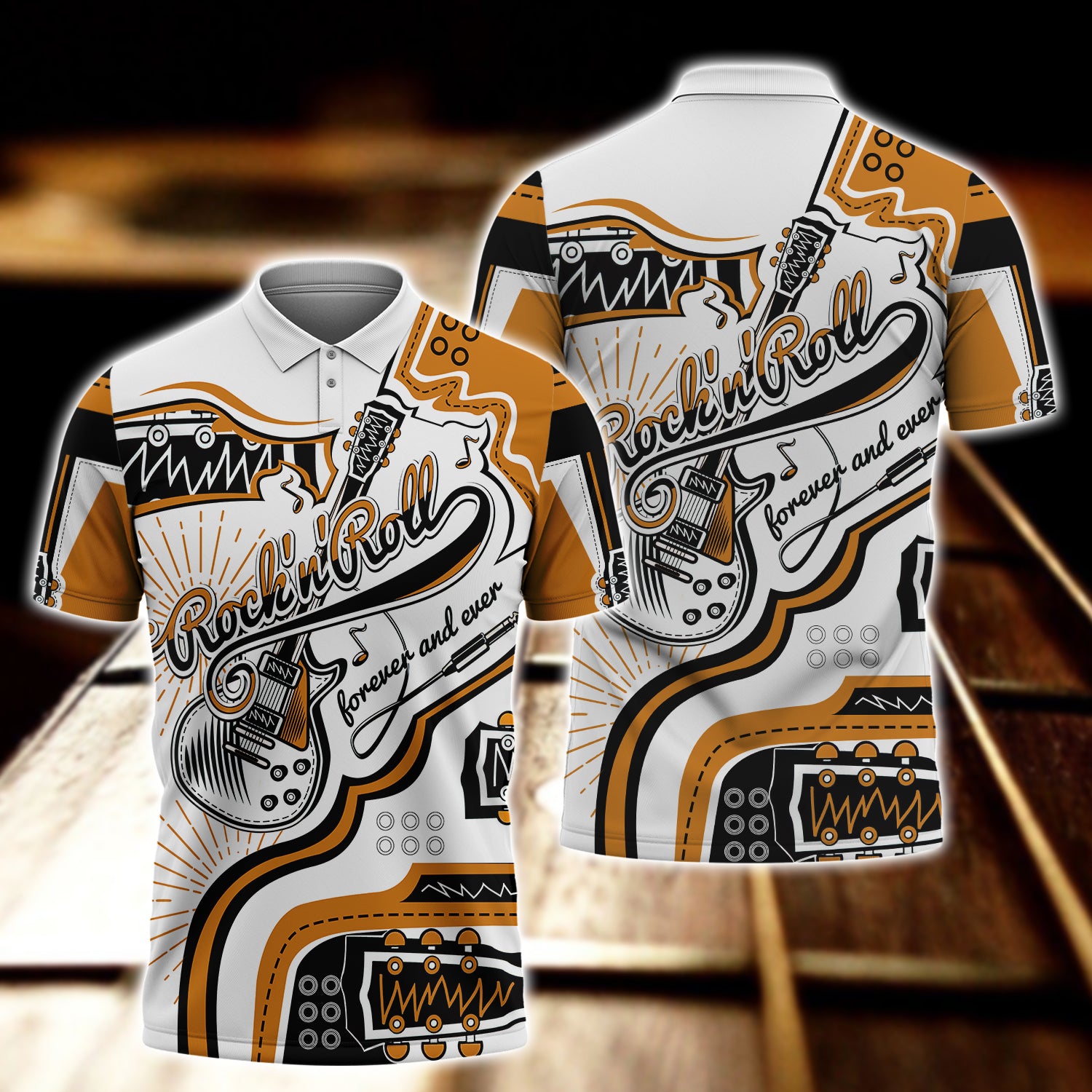 Rock'n'Roll Guitar 3d Full Print TD96