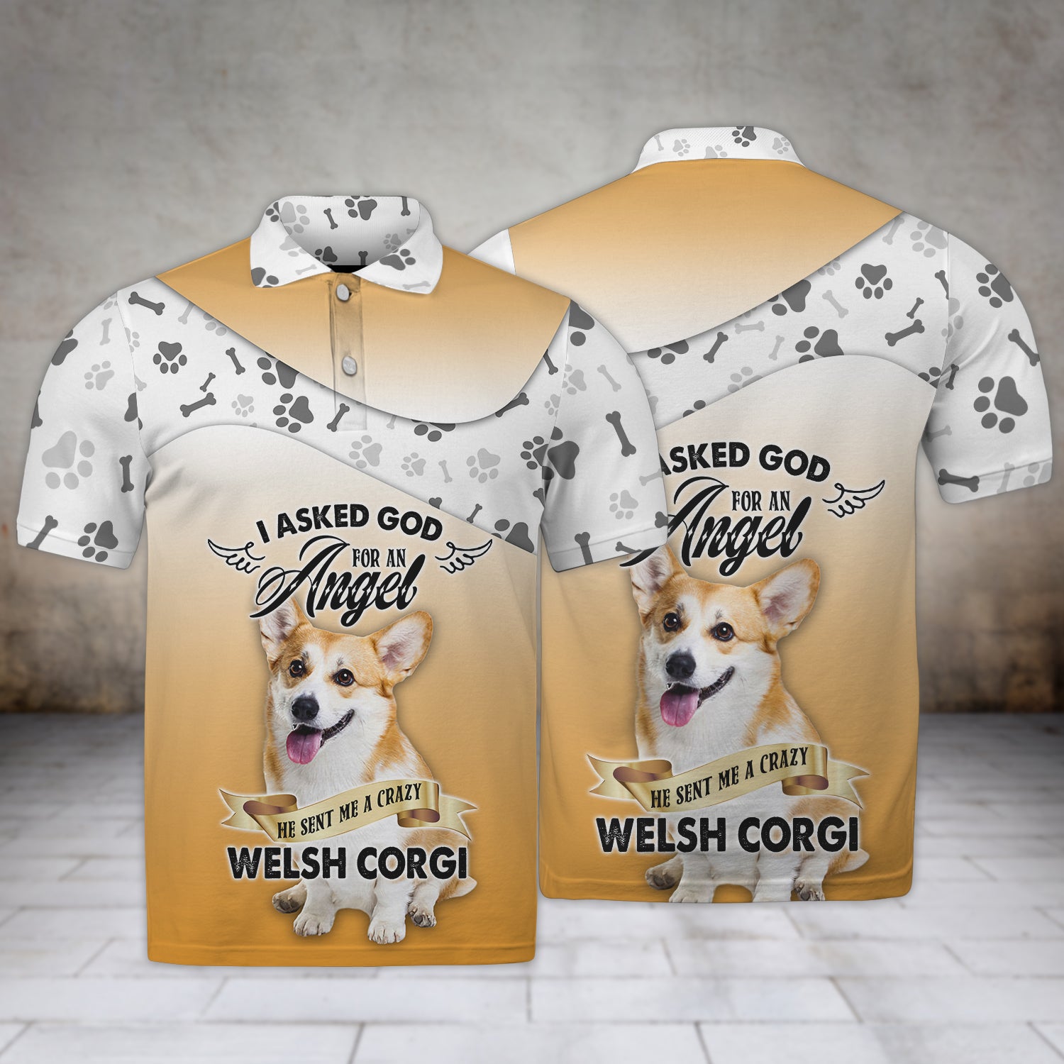 Welsh Corgi I Asked God - 3D Full Print - QB95