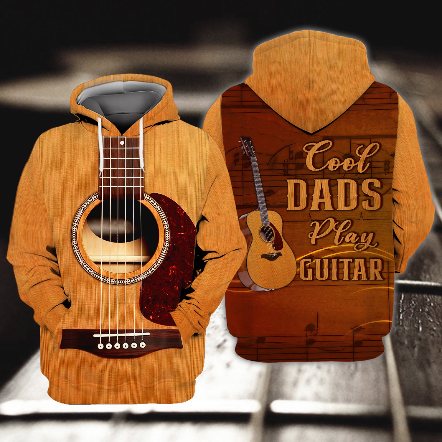 Guitar, Cool Dads Play Guitar - 3D Full Print Tad 487