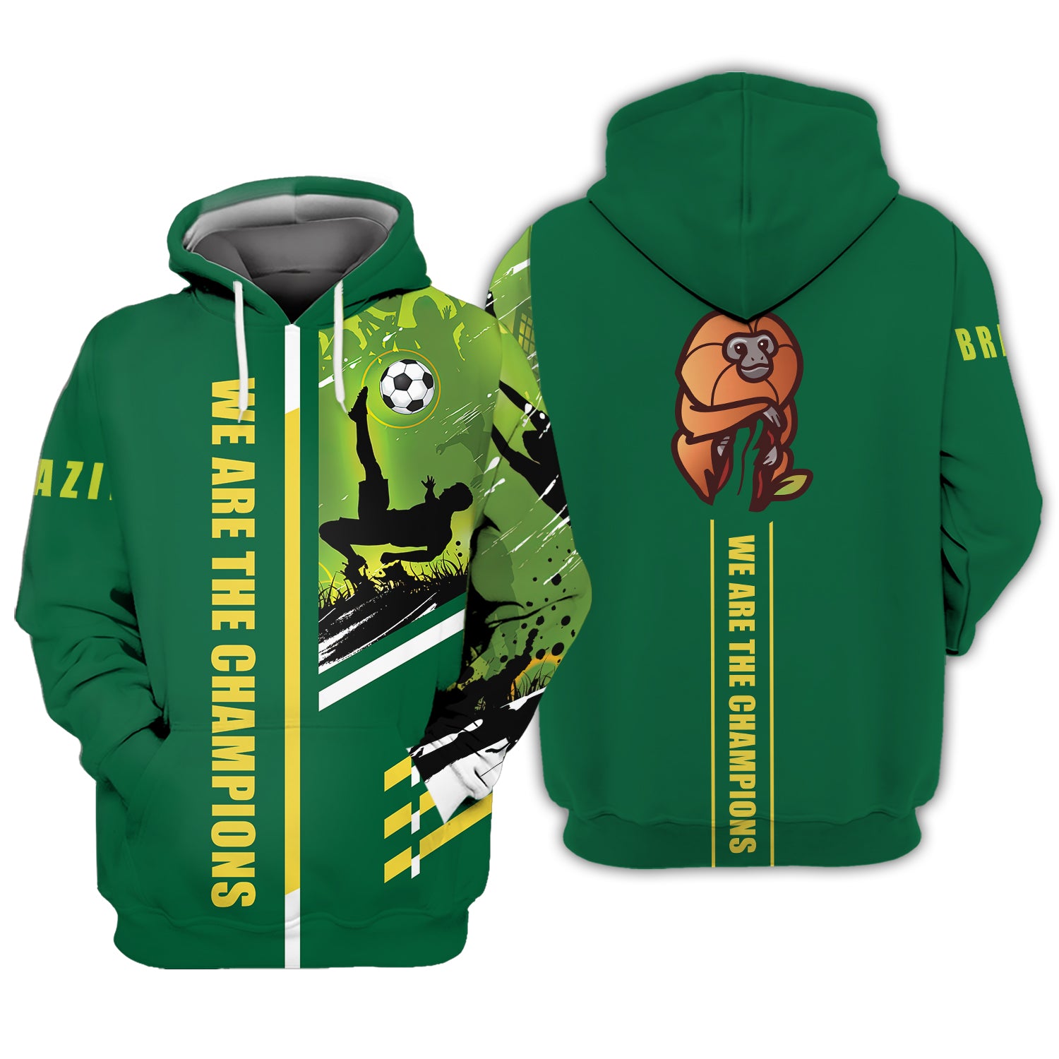 Brazil Fans GOLDEN LION TAMARIN Design Shirt 3D Tshirt For The Brazil Fans