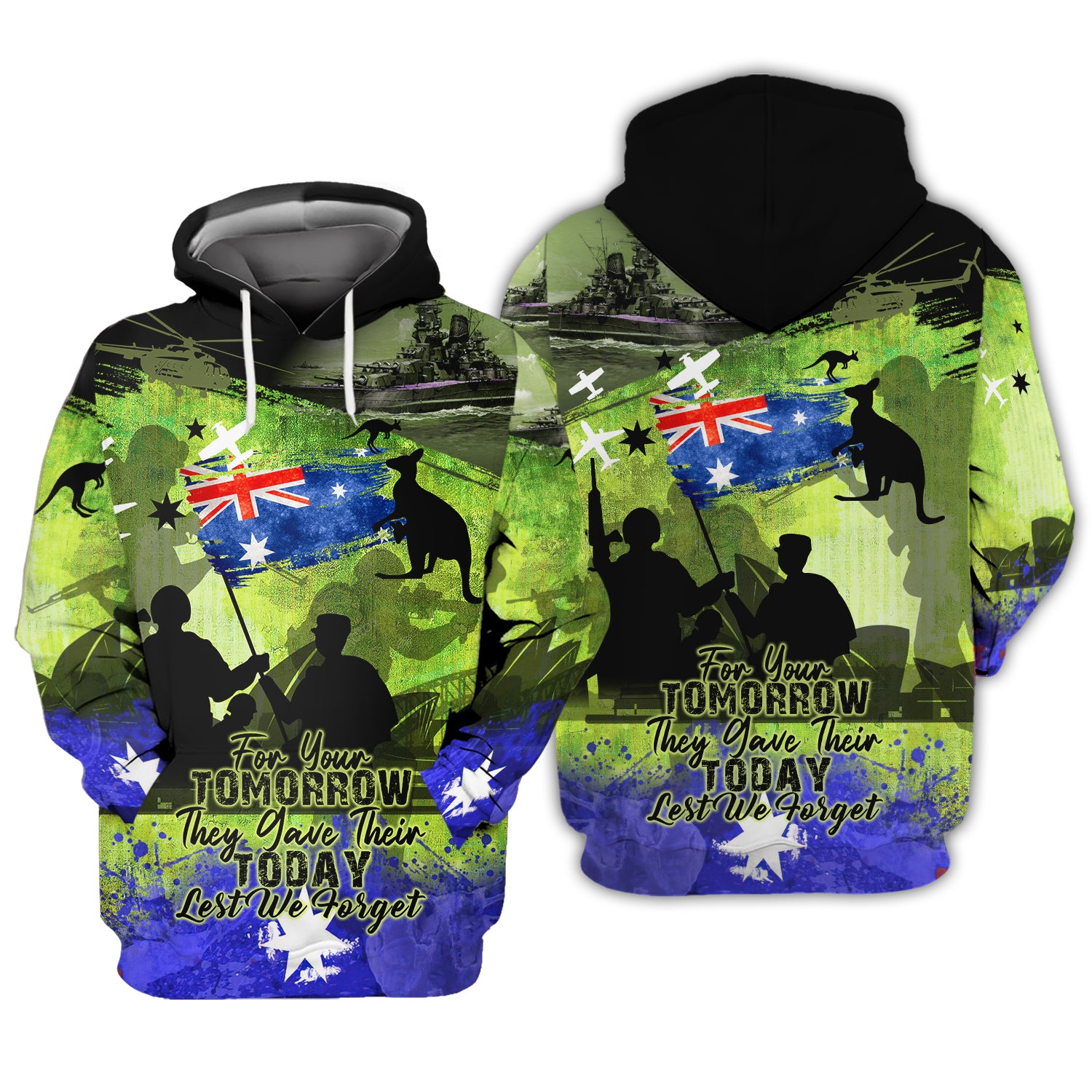 Anzac Day 25th April, Lest We Forget - 3D Full Print - Nsd99