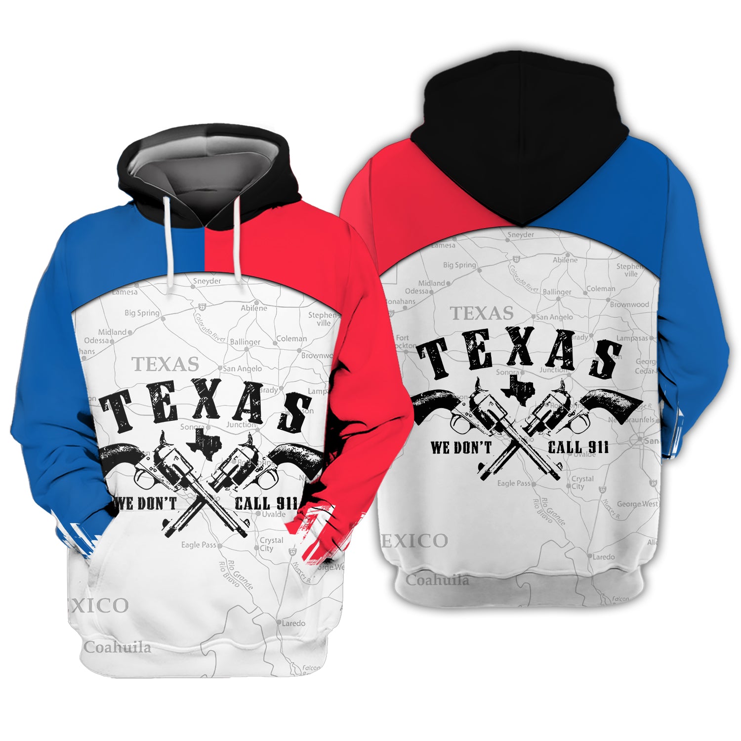 Texas We Don't Call 911 3D Full Print Hdmt