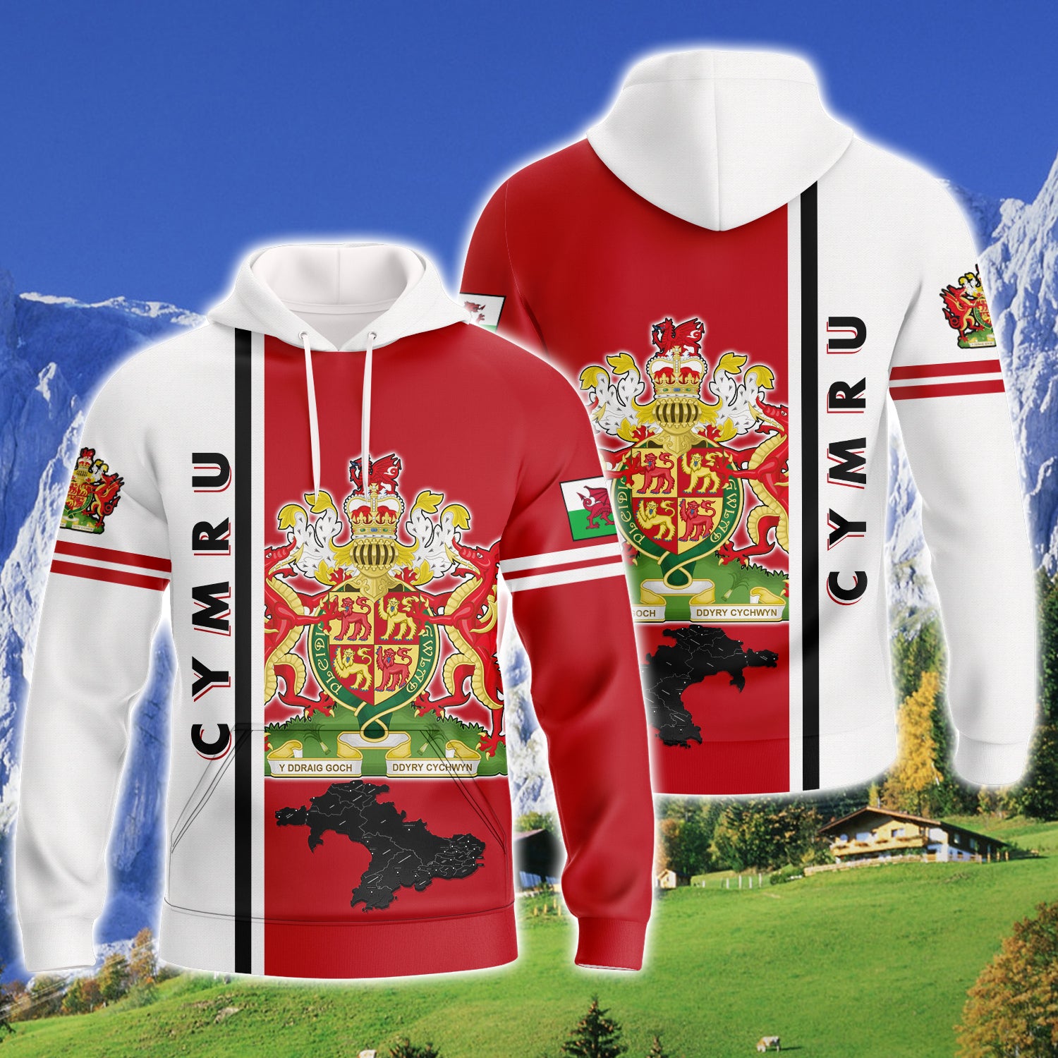 Cymru - 3D Full Print - 1386