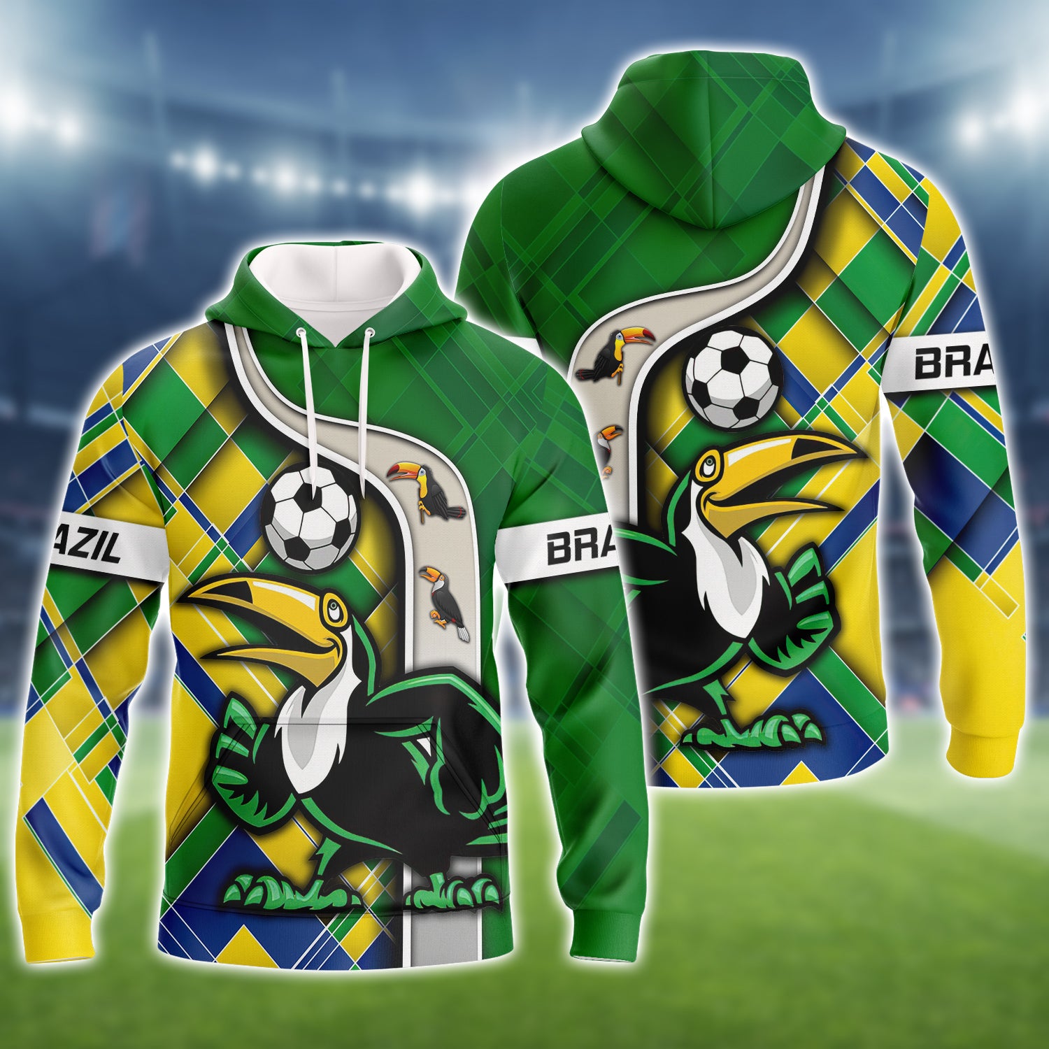 Brazil Fans Toucan Design Shirt 3D Tshirt For The Brazil Fans