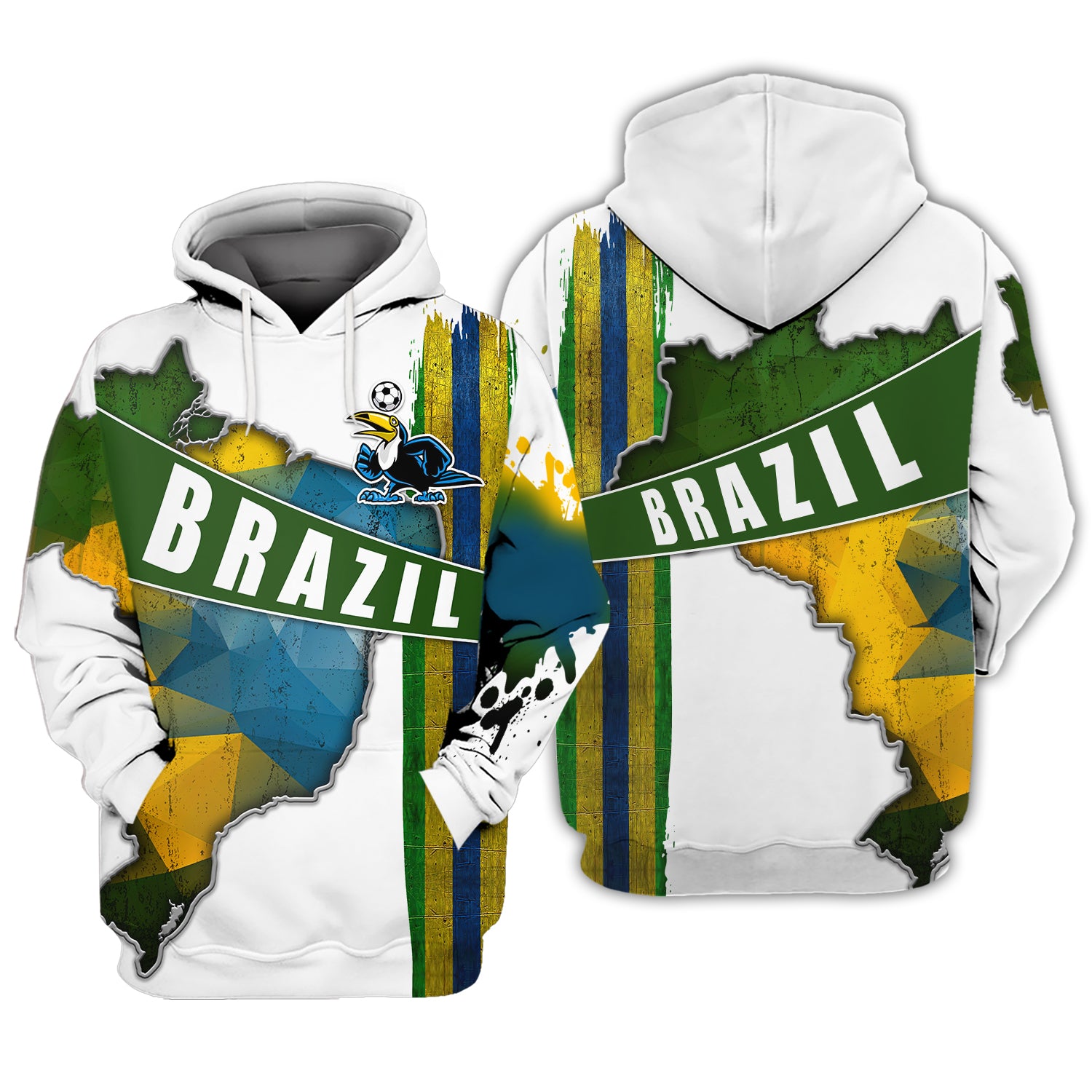 Brazil Fans Toucan Design Shirt 3D Tshirt For The Brazil Fans
