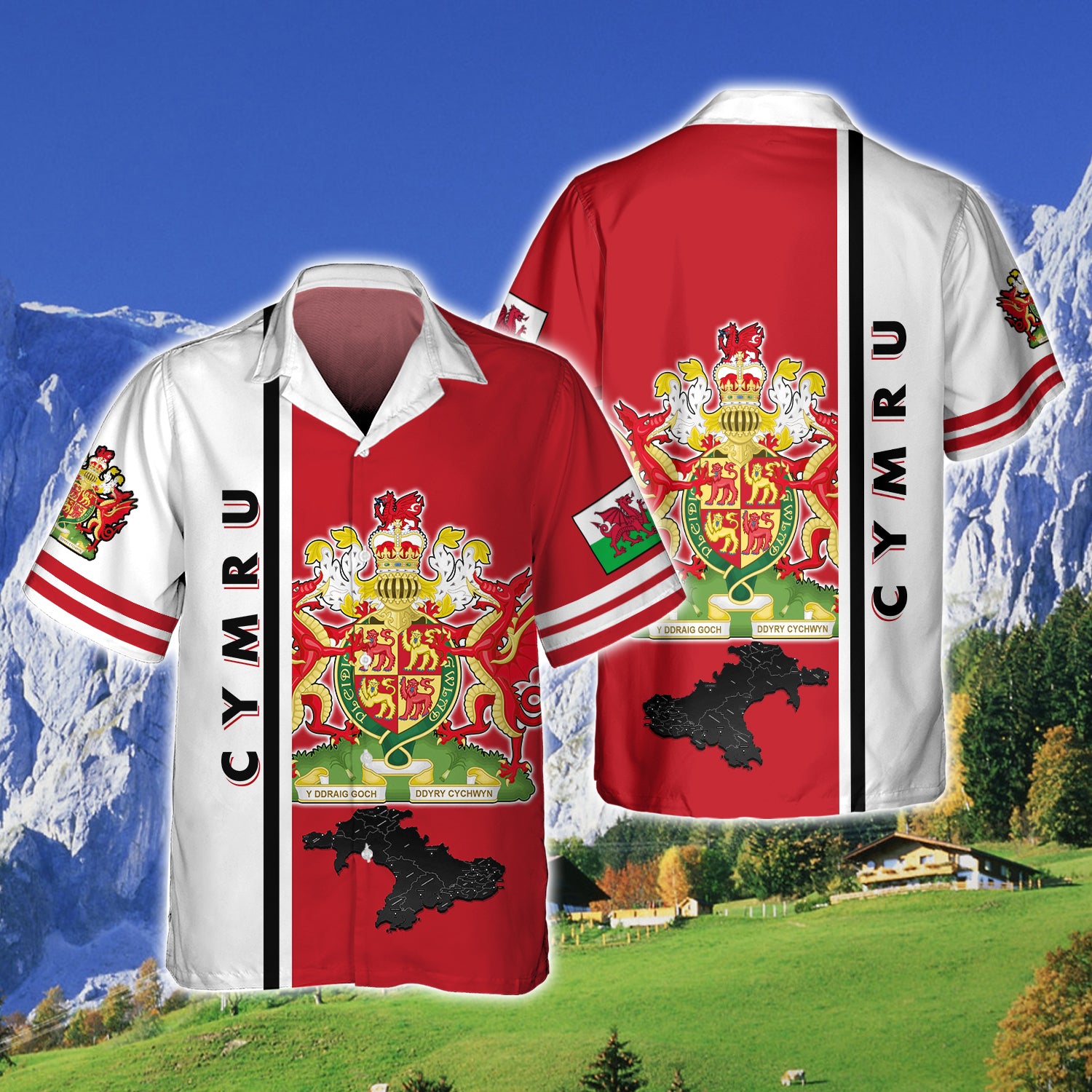 Cymru - 3D Full Print - 1386