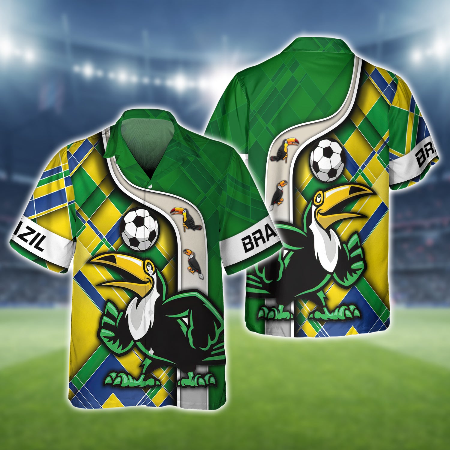 Brazil Fans Toucan Design Shirt 3D Tshirt For The Brazil Fans