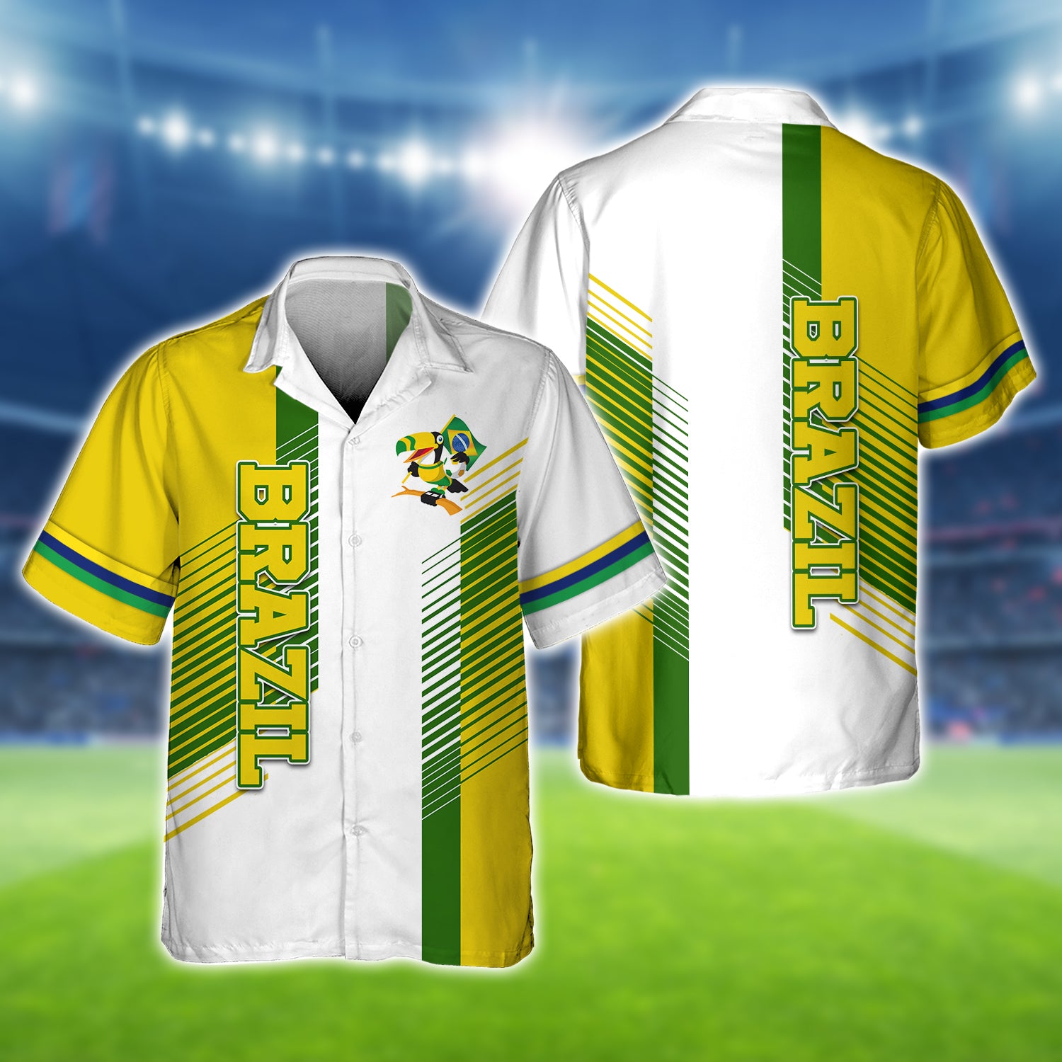 Brazil Fans Toucan Design Shirt 3D Printed Tshirt For The Brazil Fans
