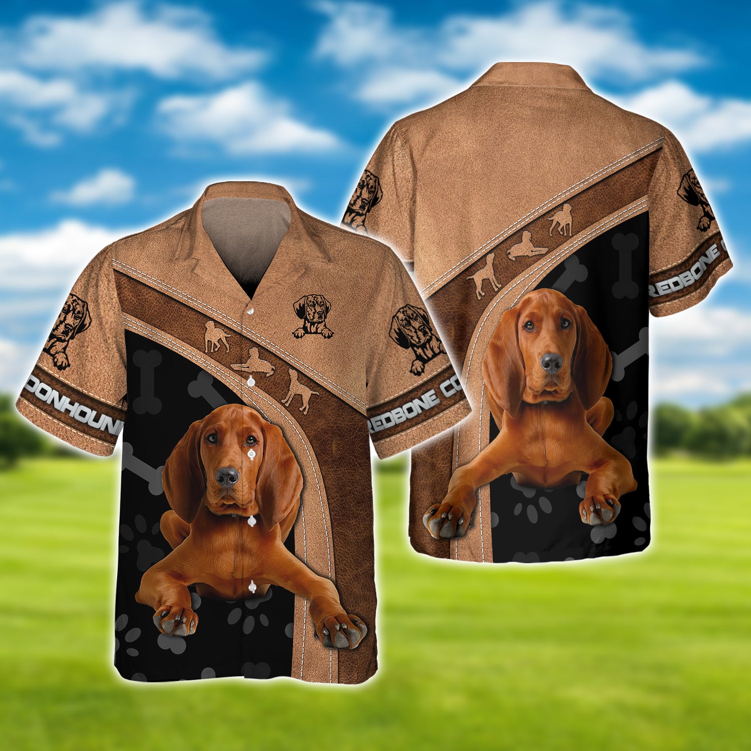 Redbone Coonhound - 3D Full Print - Tad 386