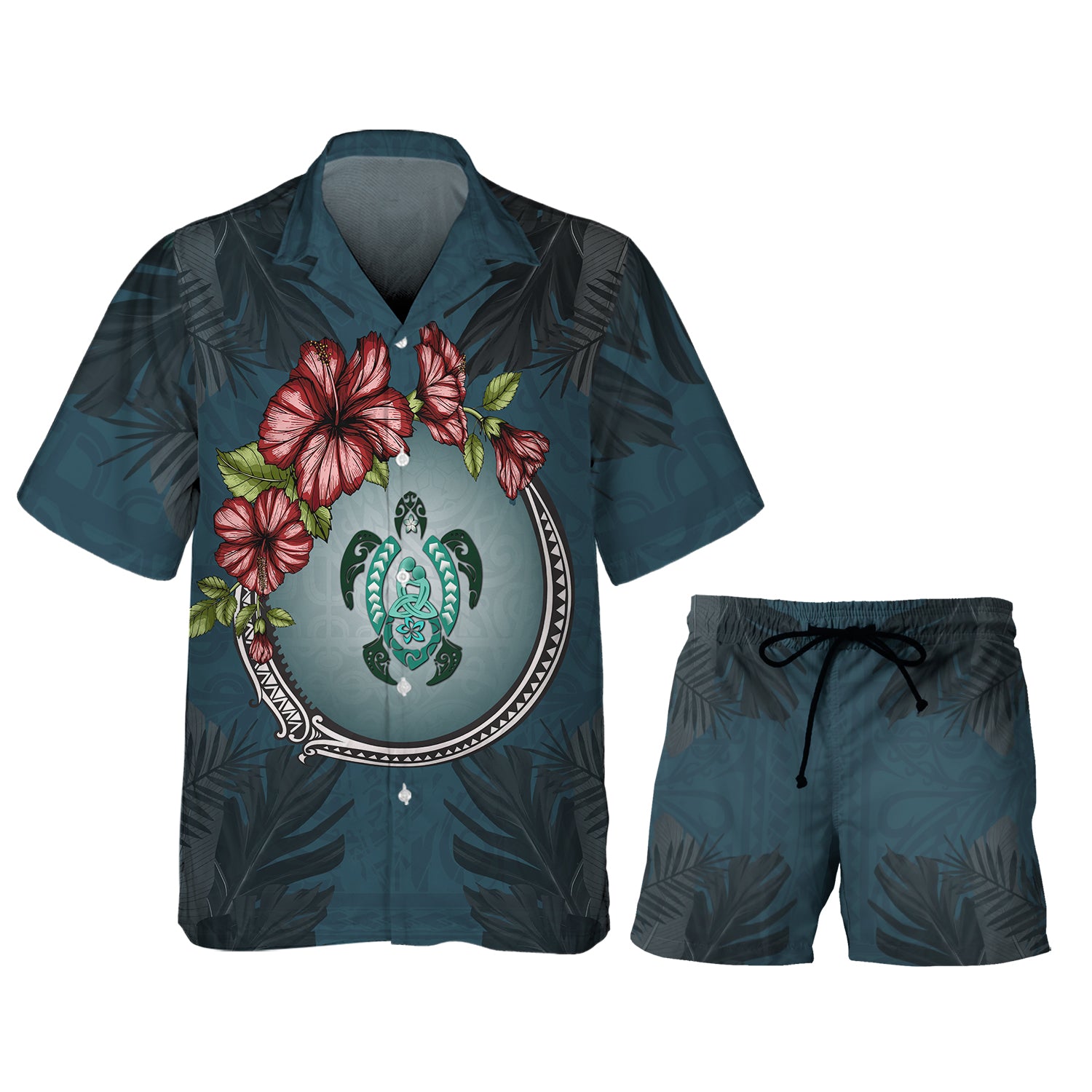 Puerto Rico Hibiscus - 3D Hawaiian Men's - NA93