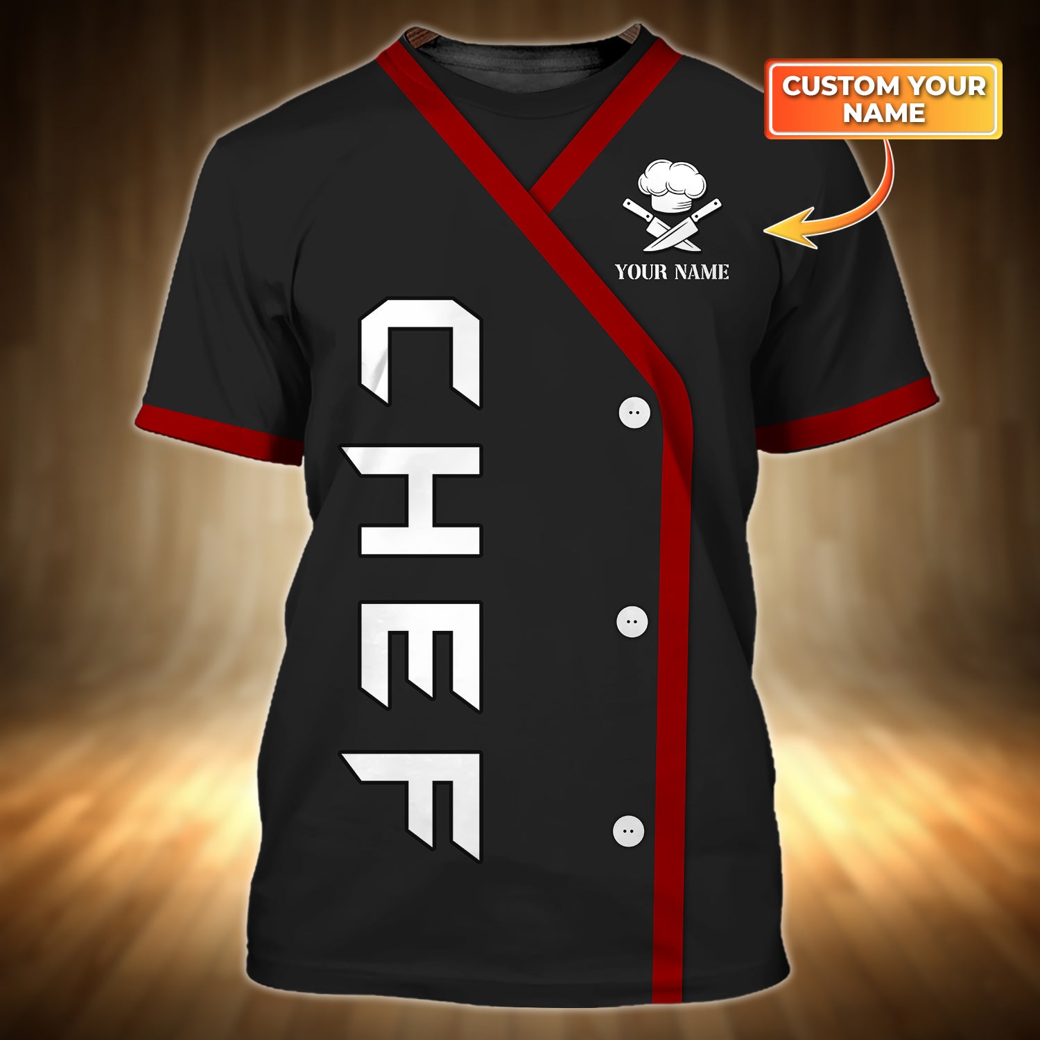 Chef Personalized Name 3D Tshirt 76 RinC98