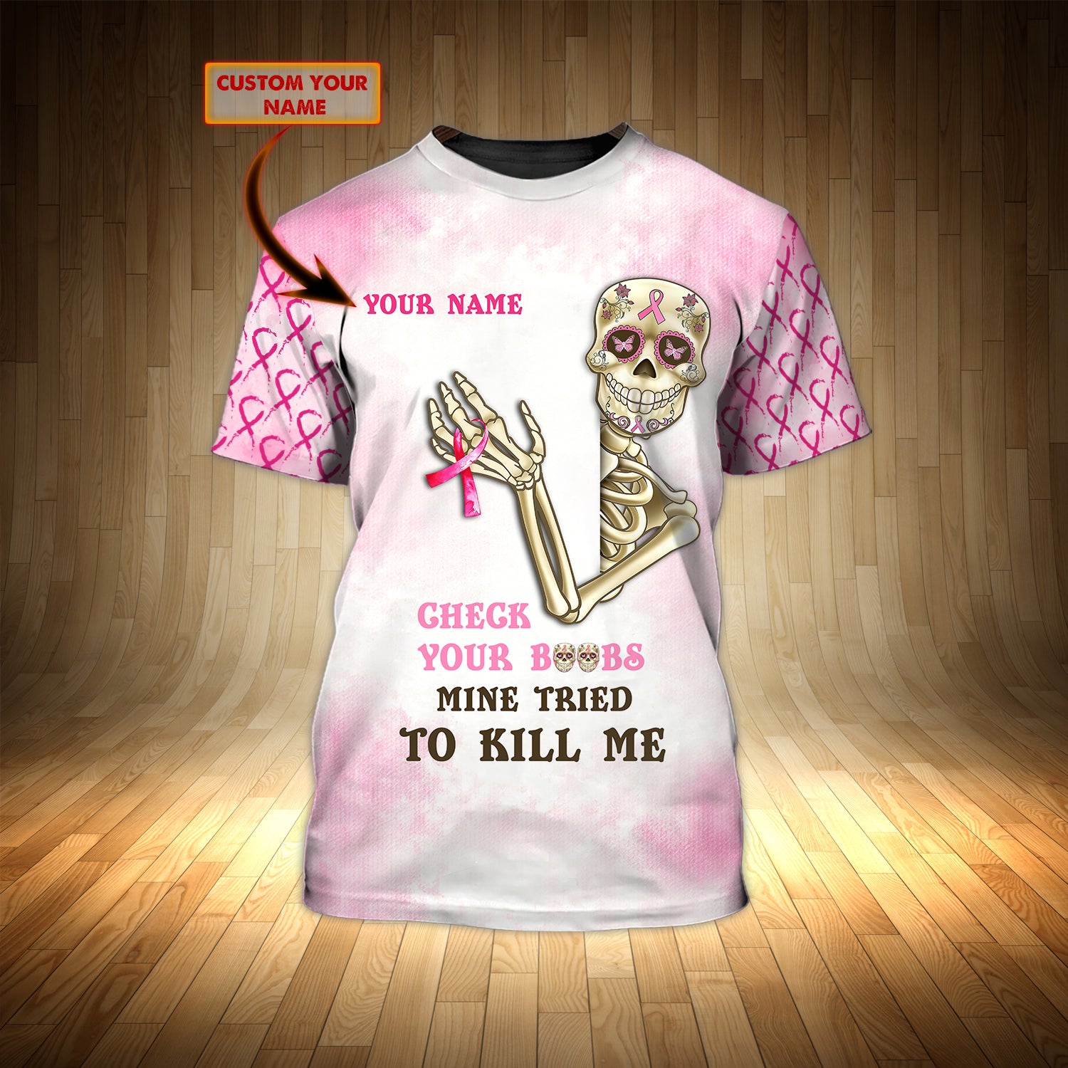 Breast Cancer Awareness  - Personalized Name 3D Tshirt - CV98 104