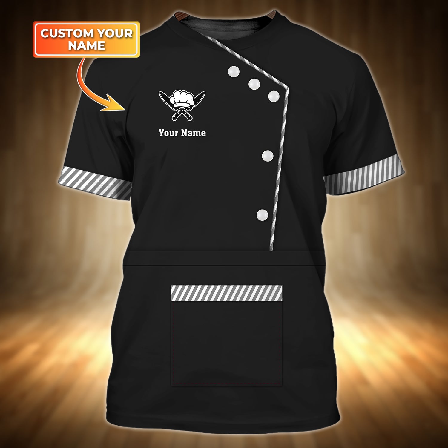 Chef CooK Personalized Name 3D Tshirt 68 RinC98