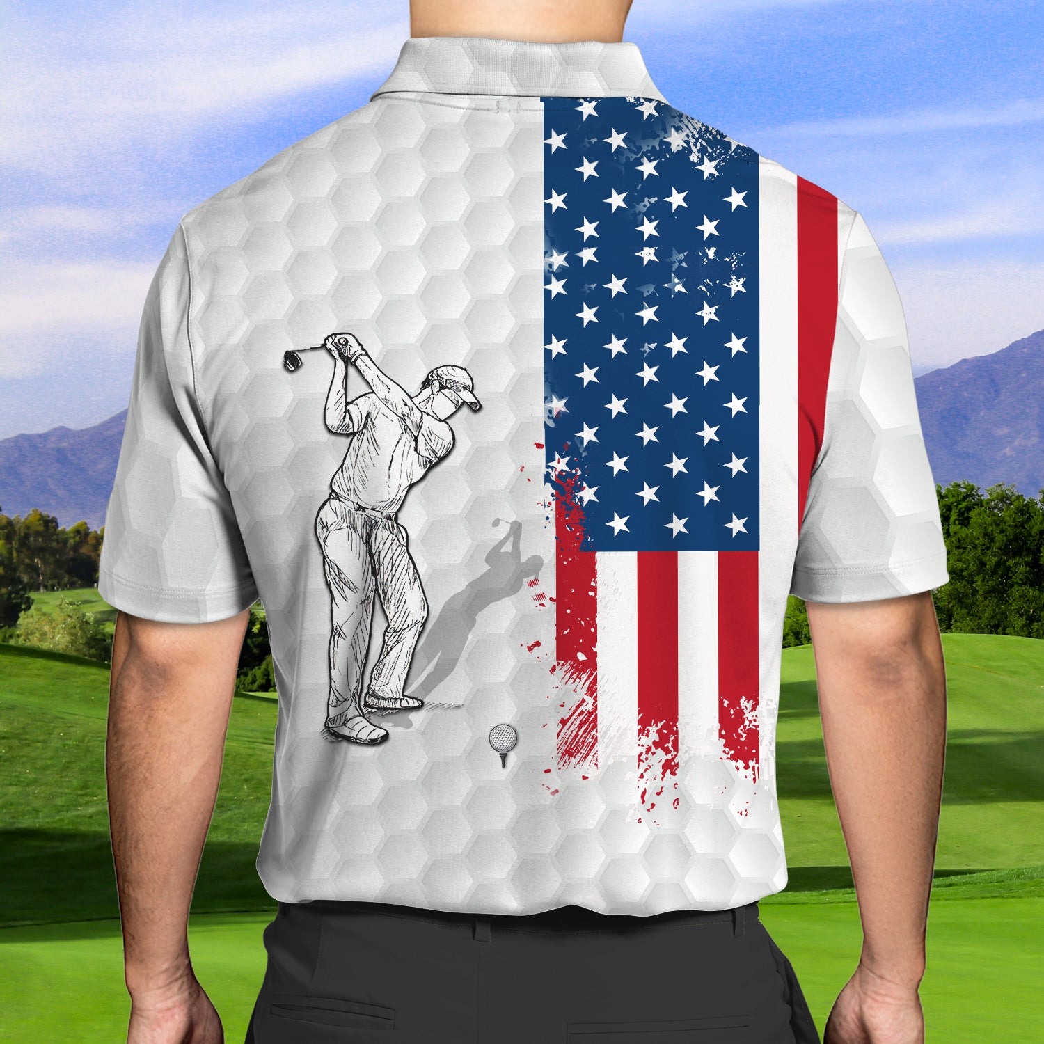 3D Golf Club 01 - Personalized Name 3D Polo Shirt - LTD92 - Hkm