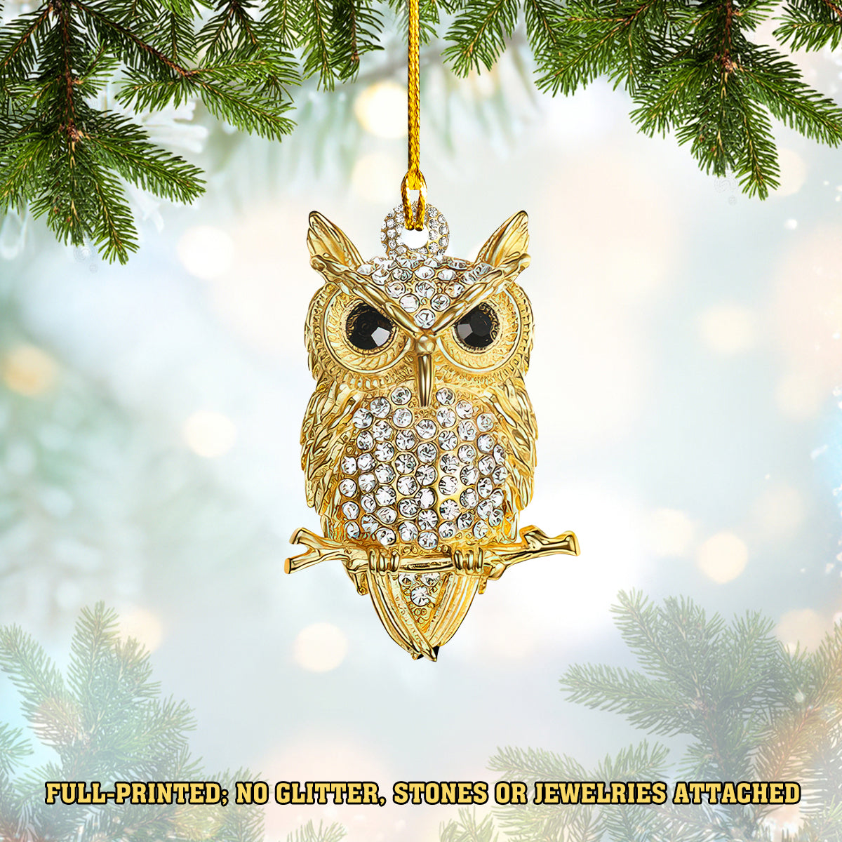 OWL 4- 3D SHAPED ORNAMENT - Loop - T2K- 534