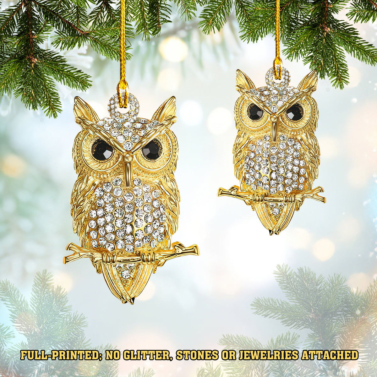OWL 4- 3D SHAPED ORNAMENT - Loop - T2K- 534