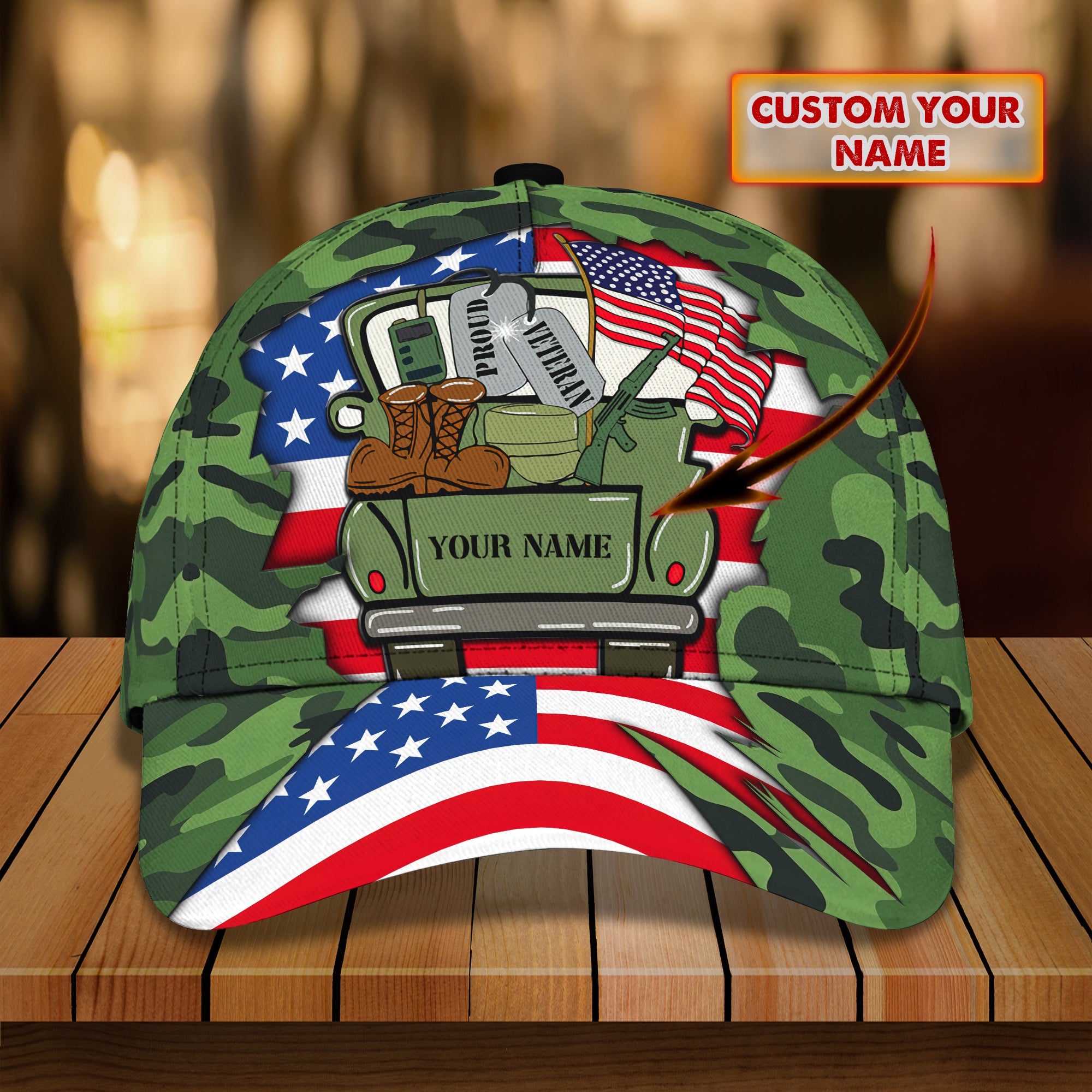 Customize Cap - Veteran Vn96 056