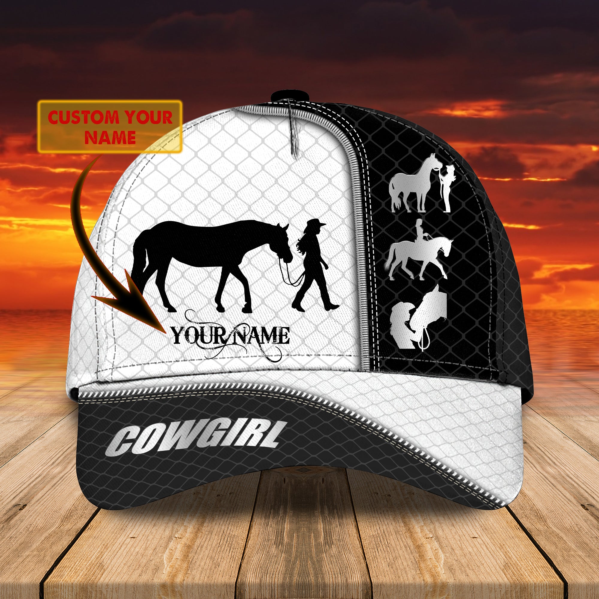 COWGIRL - Personalized Name Cap - H98 098