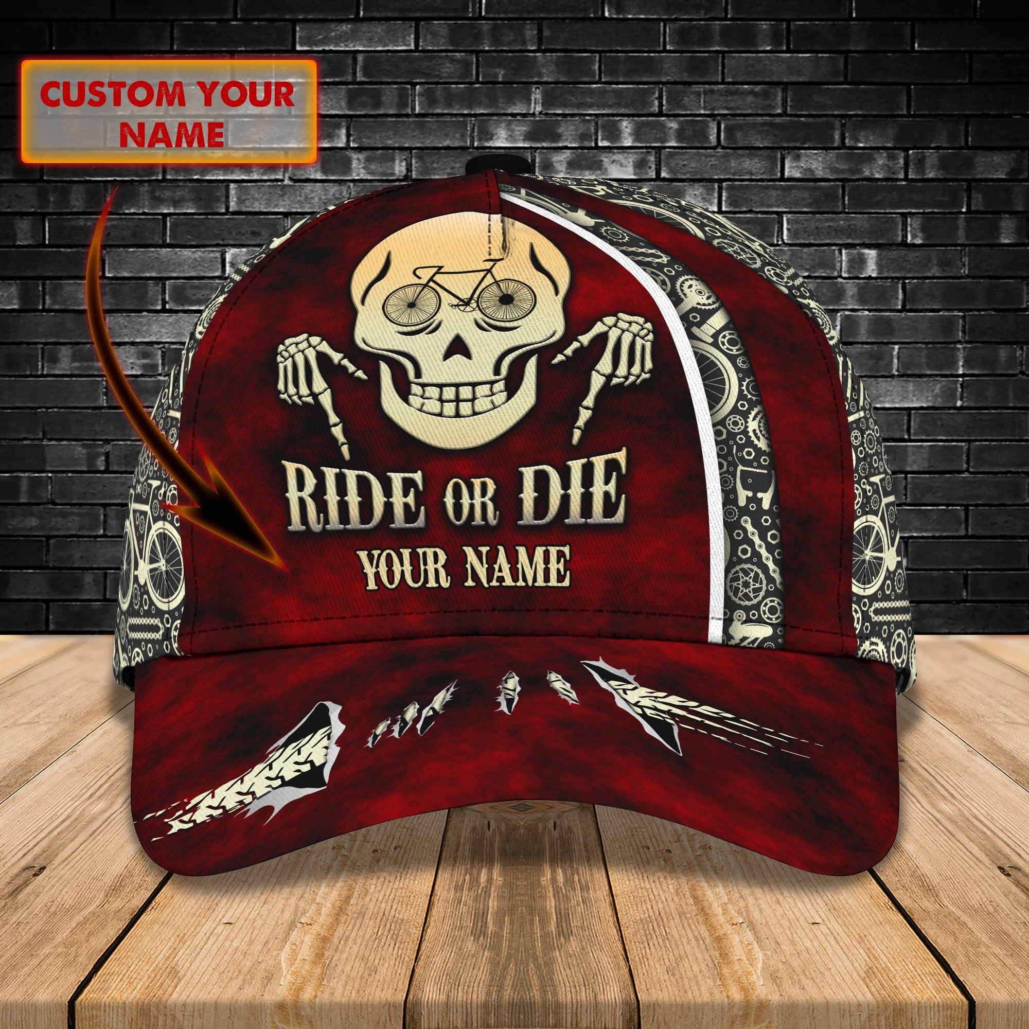 Ride Or Die - Personalized Name Cap - Loop - Nt168 - Ct034