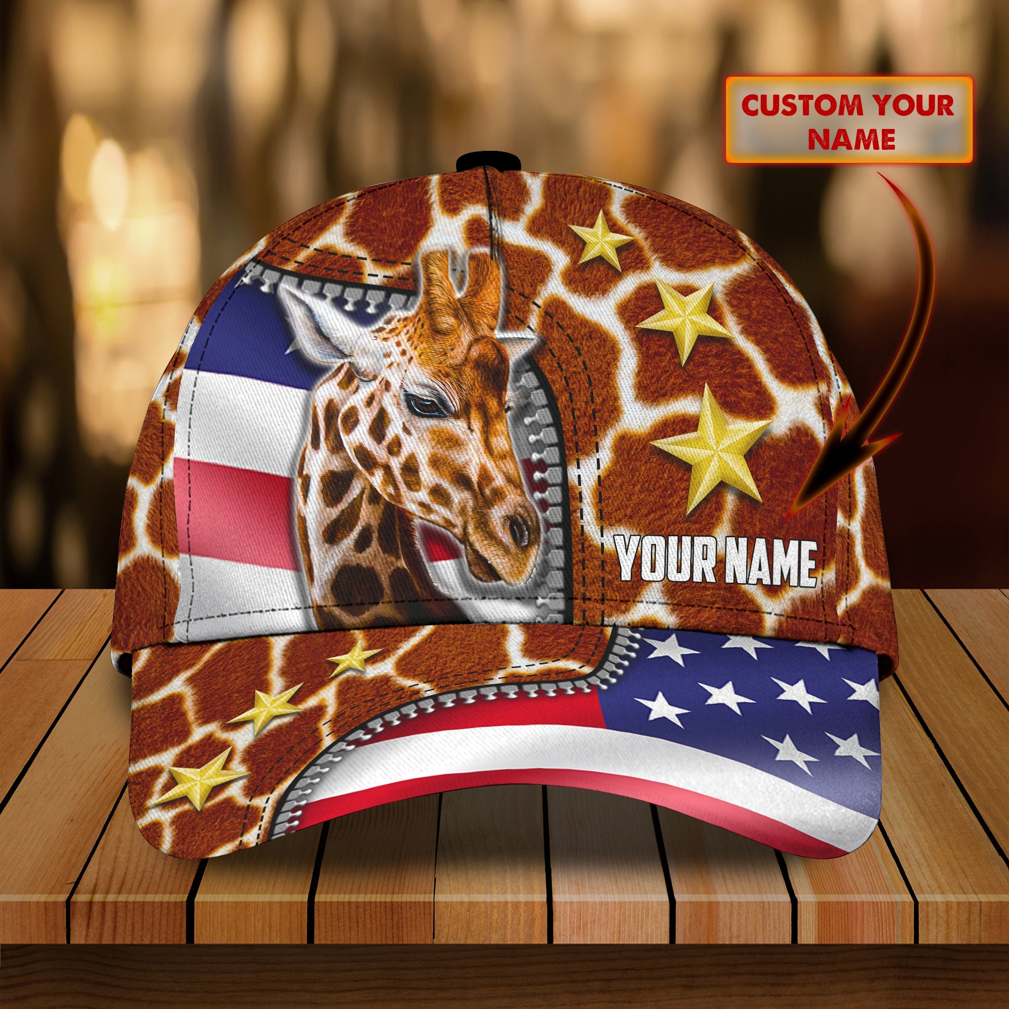 American Giraffe - Customize Cap - Loop - Nt168 - CT016