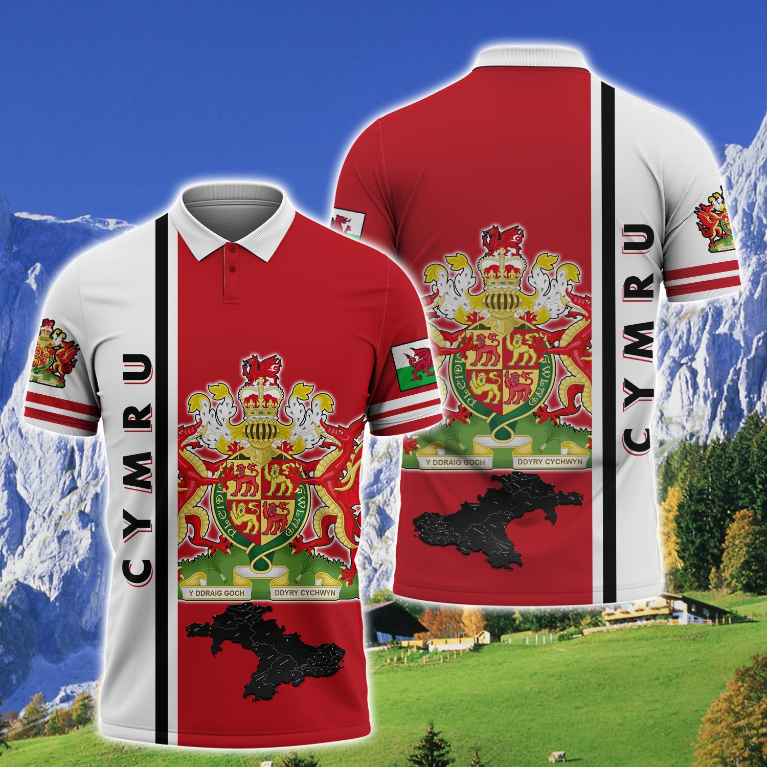 Cymru - 3D Full Print - 1386