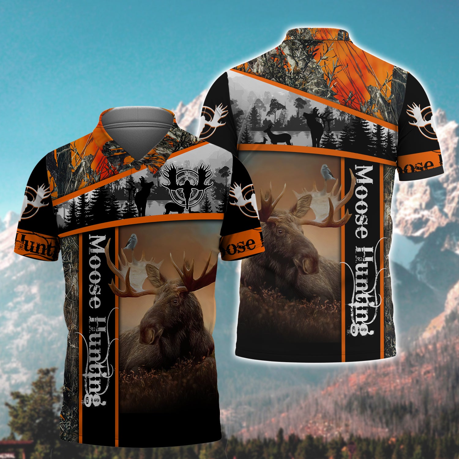 Moose Hunting - 3D Full Print Shirts - Tad 527