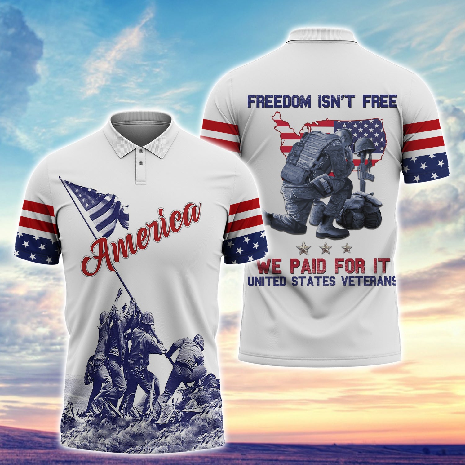 Freedom Isn't Free We Paid For It United States Veteran 3D Full Print Tad 521