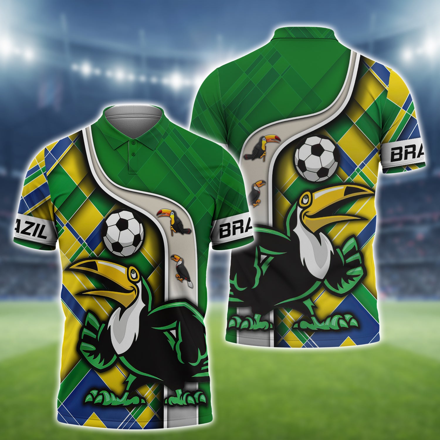 Brazil Fans Toucan Design Shirt 3D Tshirt For The Brazil Fans