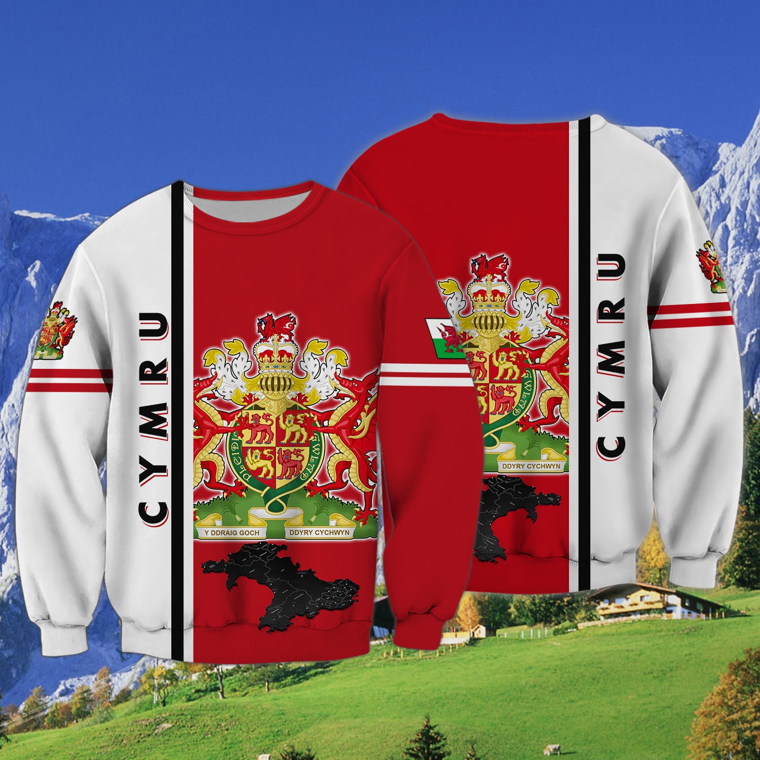 Cymru - 3D Full Print - 1386