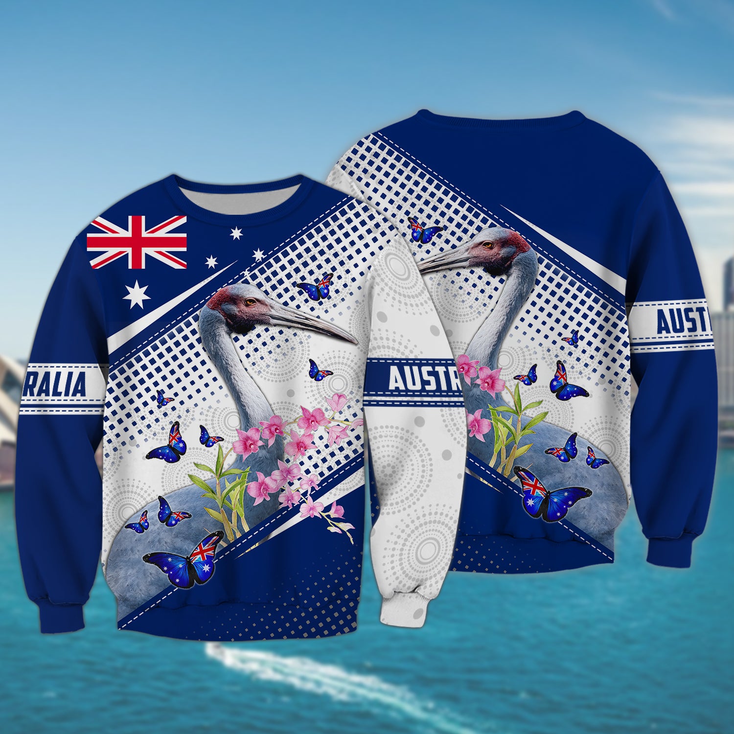 Australia, Love Brolga - 3D Full Print - Tad 503