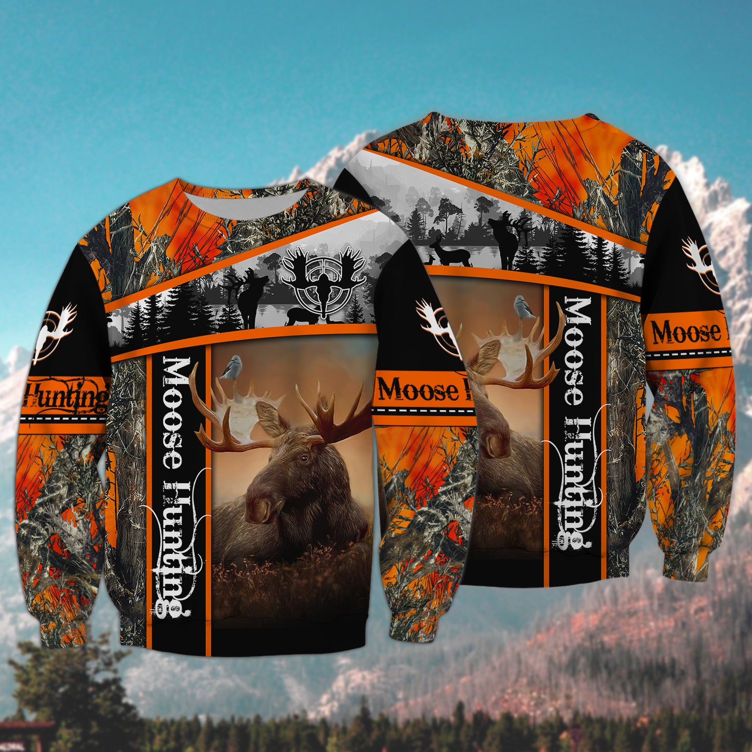 Moose Hunting - 3D Full Print Shirts - Tad 527