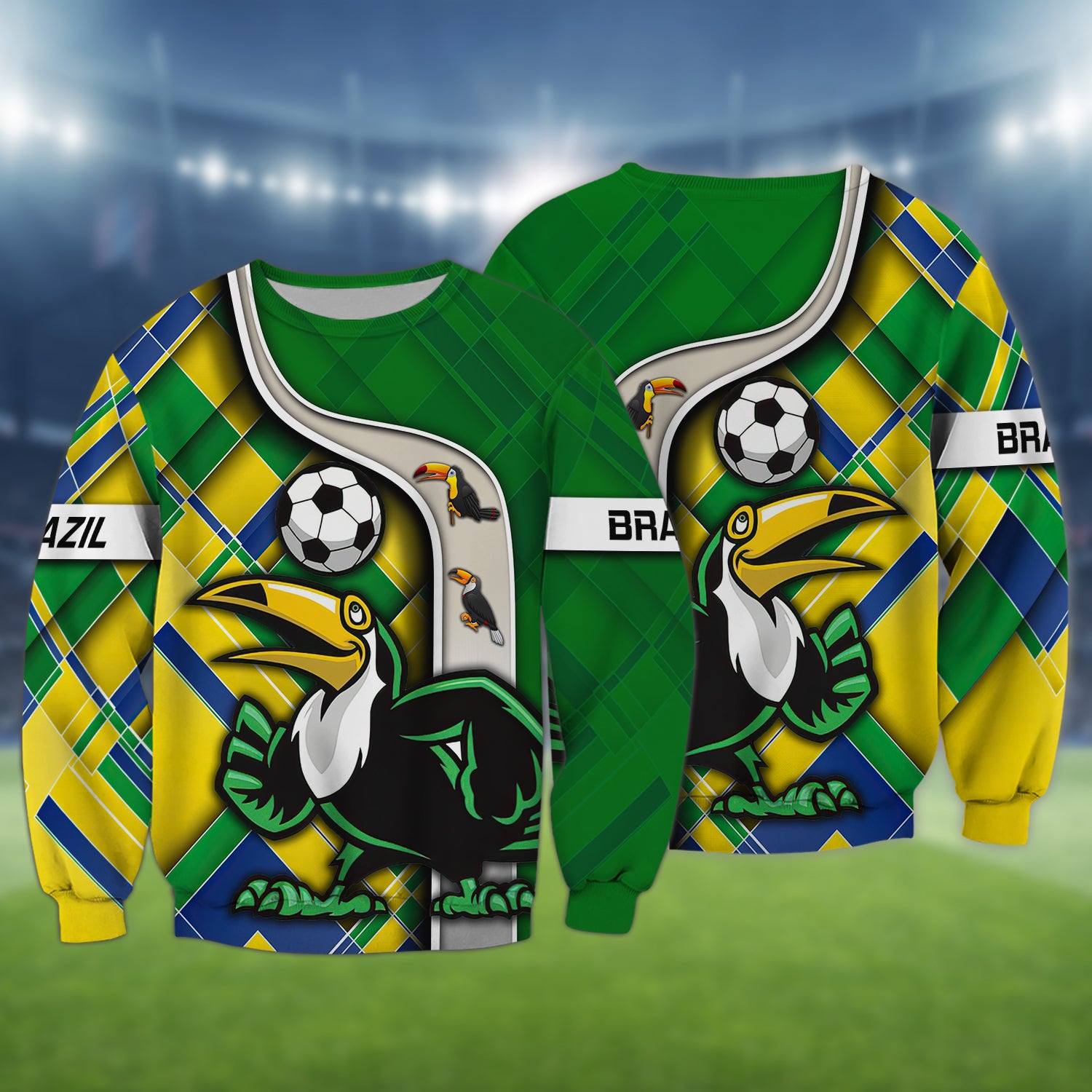 Brazil Fans Toucan Design Shirt 3D Tshirt For The Brazil Fans