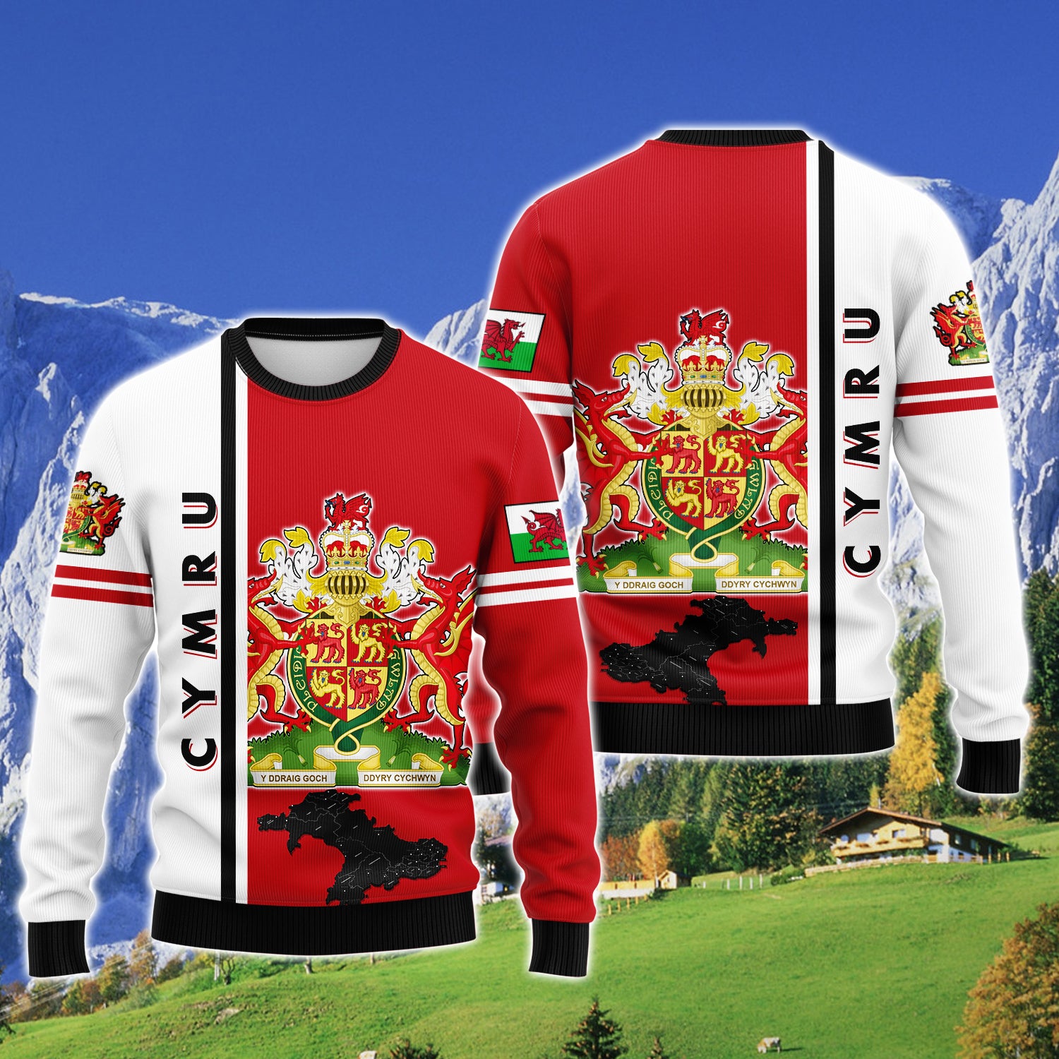 Cymru - 3D Full Print - 1386