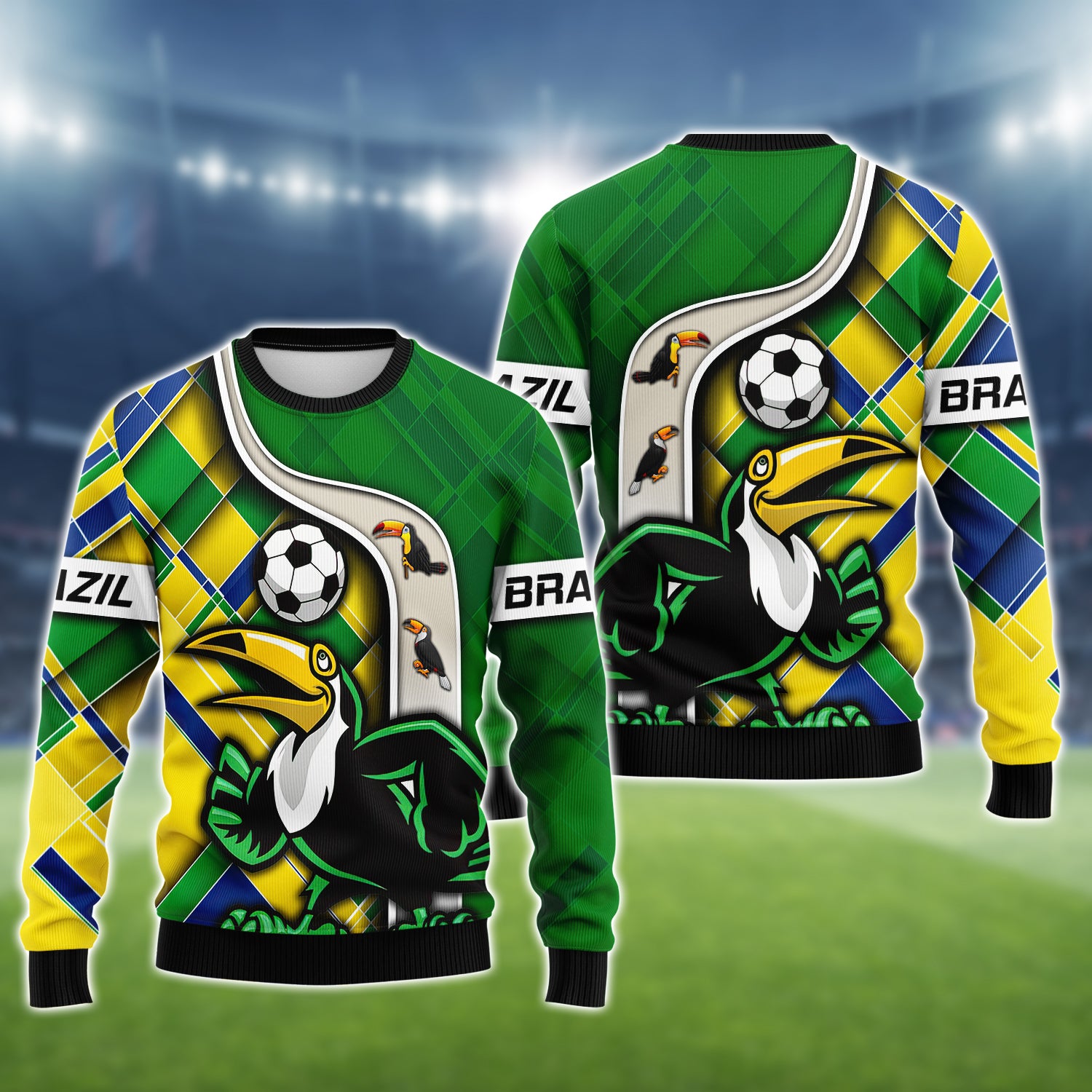 Brazil Fans Toucan Design Shirt 3D Tshirt For The Brazil Fans
