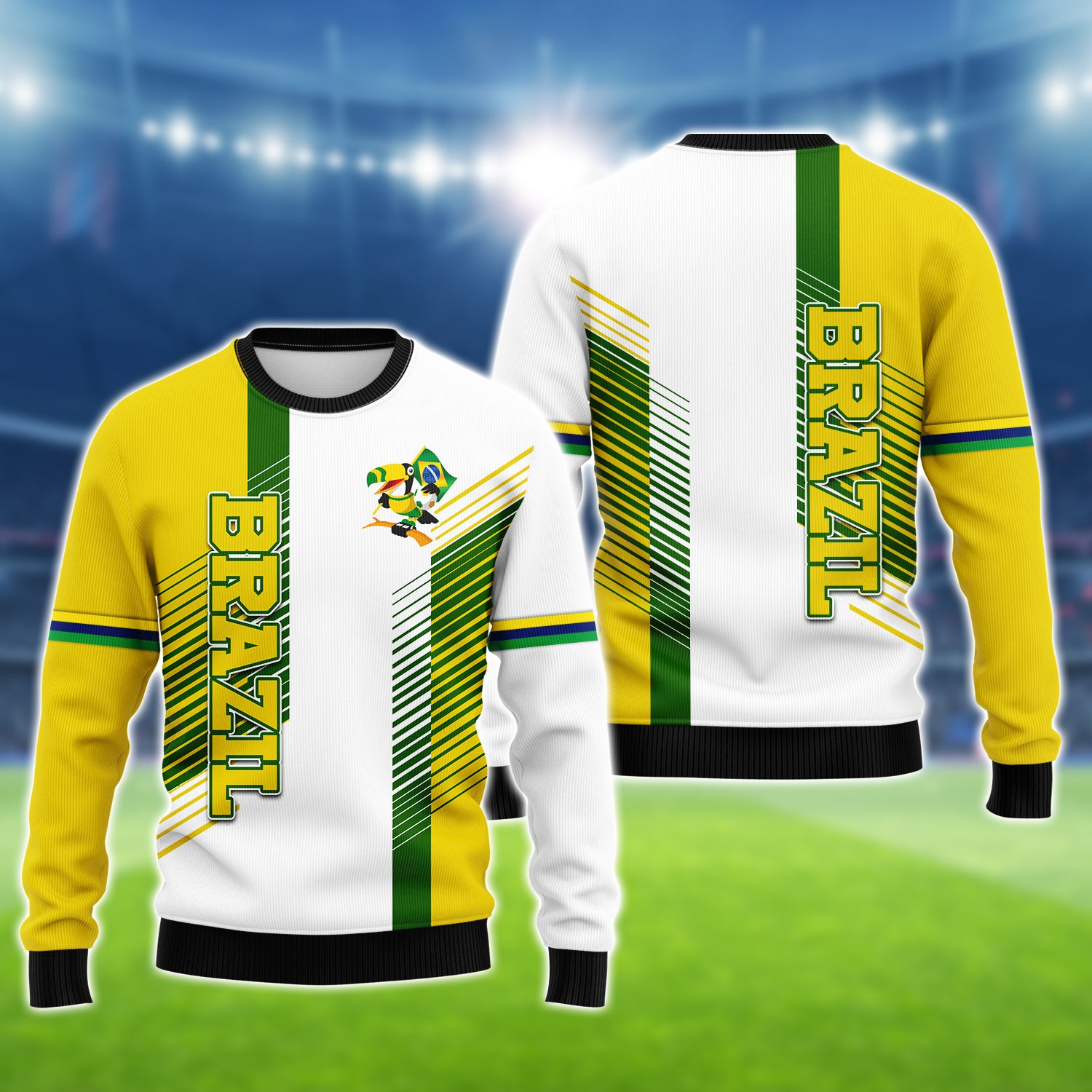 Brazil Fans Toucan Design Shirt 3D Printed Tshirt For The Brazil Fans