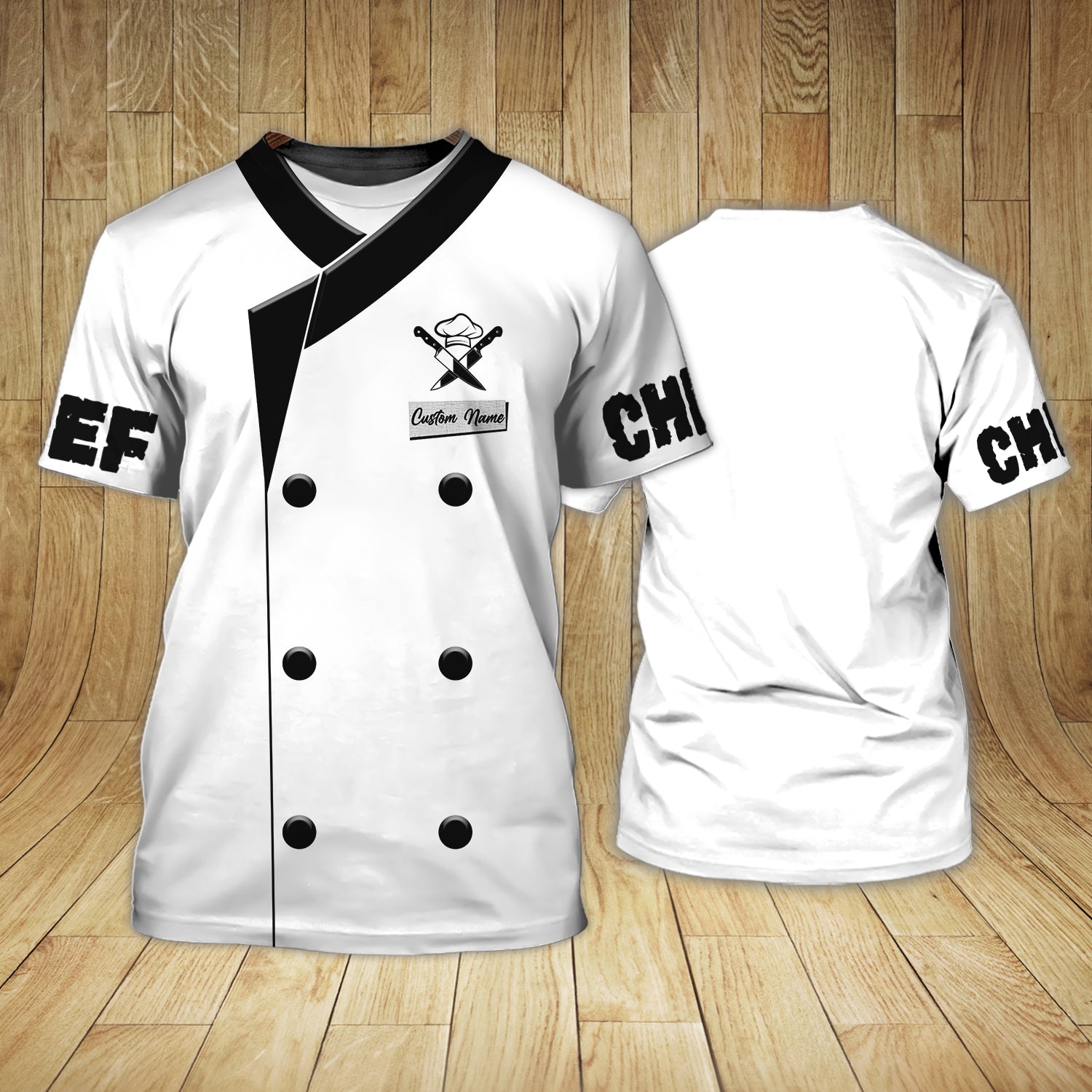 Chef, Cook, Personalized Name 3D Tshirt 39, RINC98