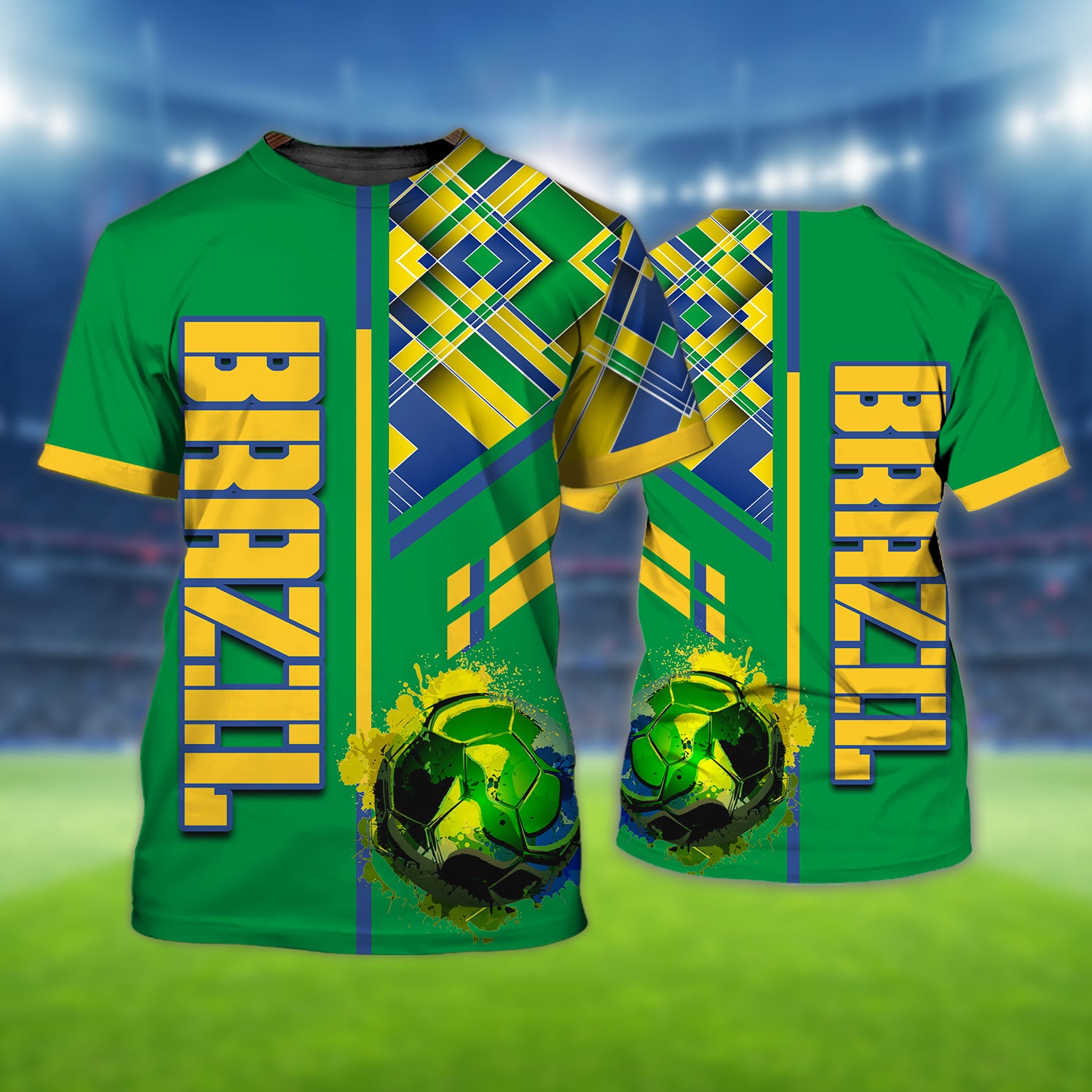 Brazil Fans Design Shirt 3D Tshirt For The Brazil Fans