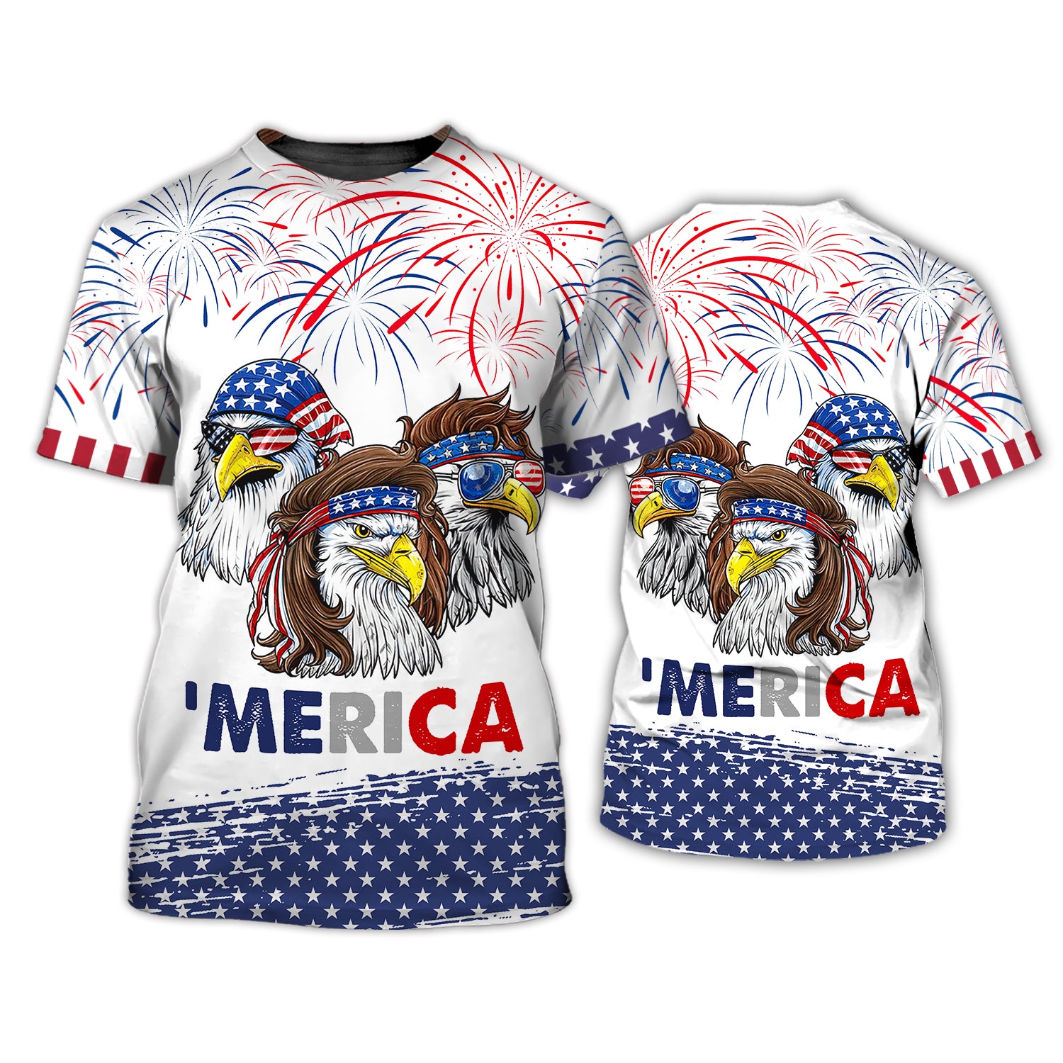 Eagle American Hawaiian Shirt - Independence Day Is Coming - 3D Full Print