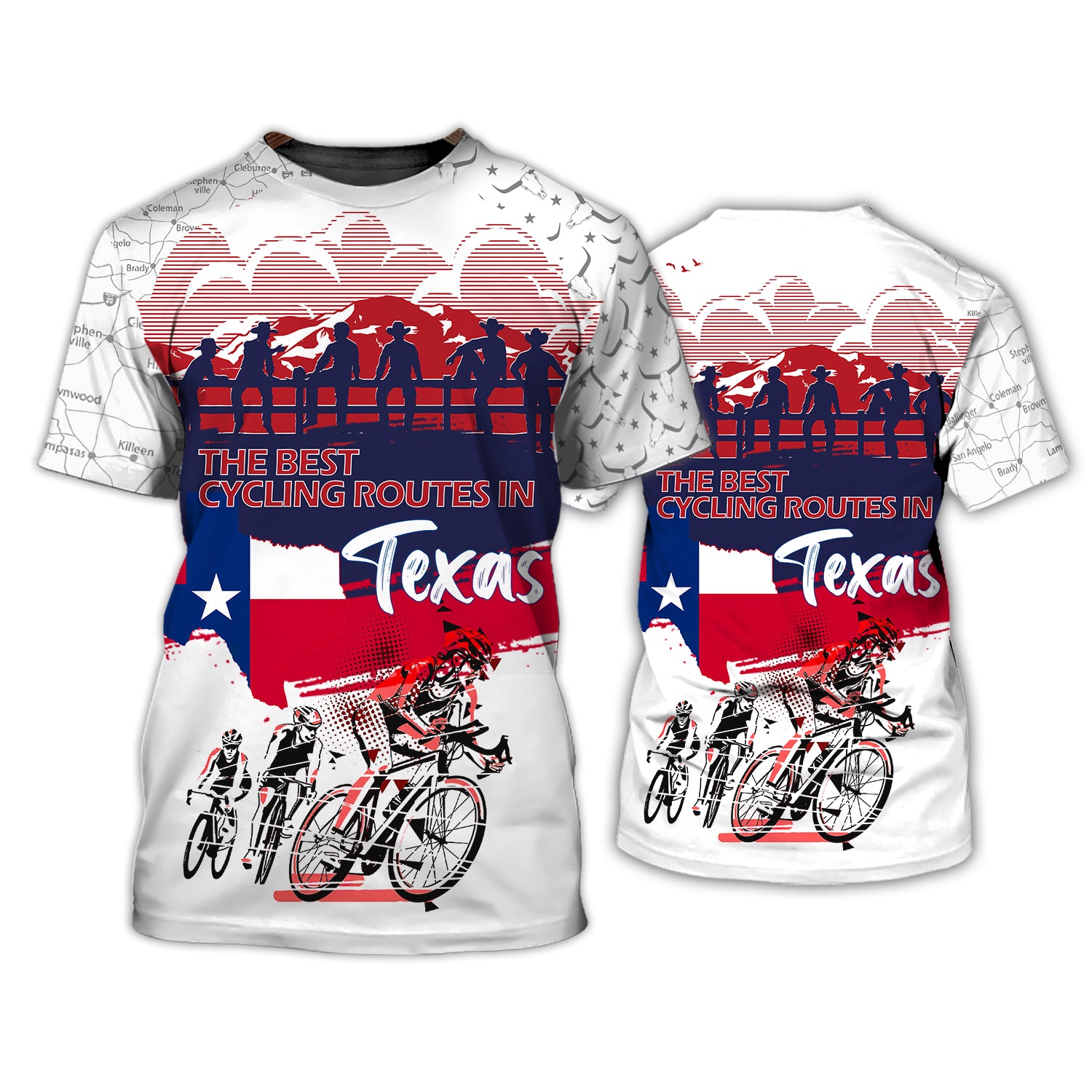 Premium Men's Cycling T Shirt Texas- Hdmt