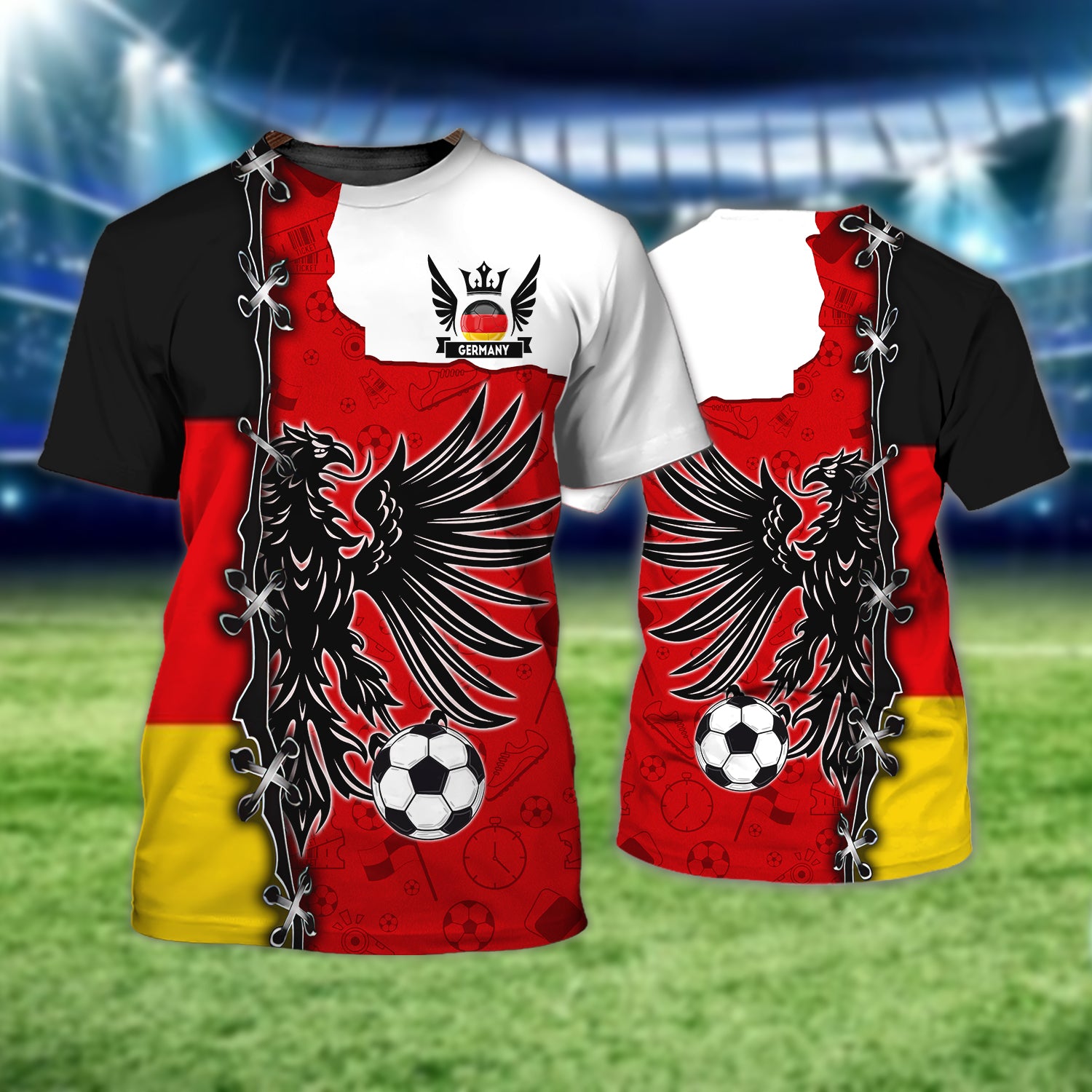 Germany Football Fans Graphic Design 3D Printed Tshirt For The Germany Fans