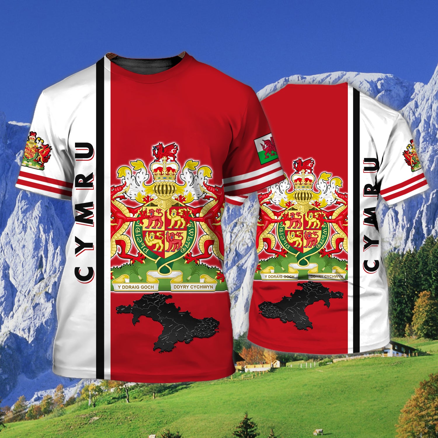 Cymru - 3D Full Print - 1386