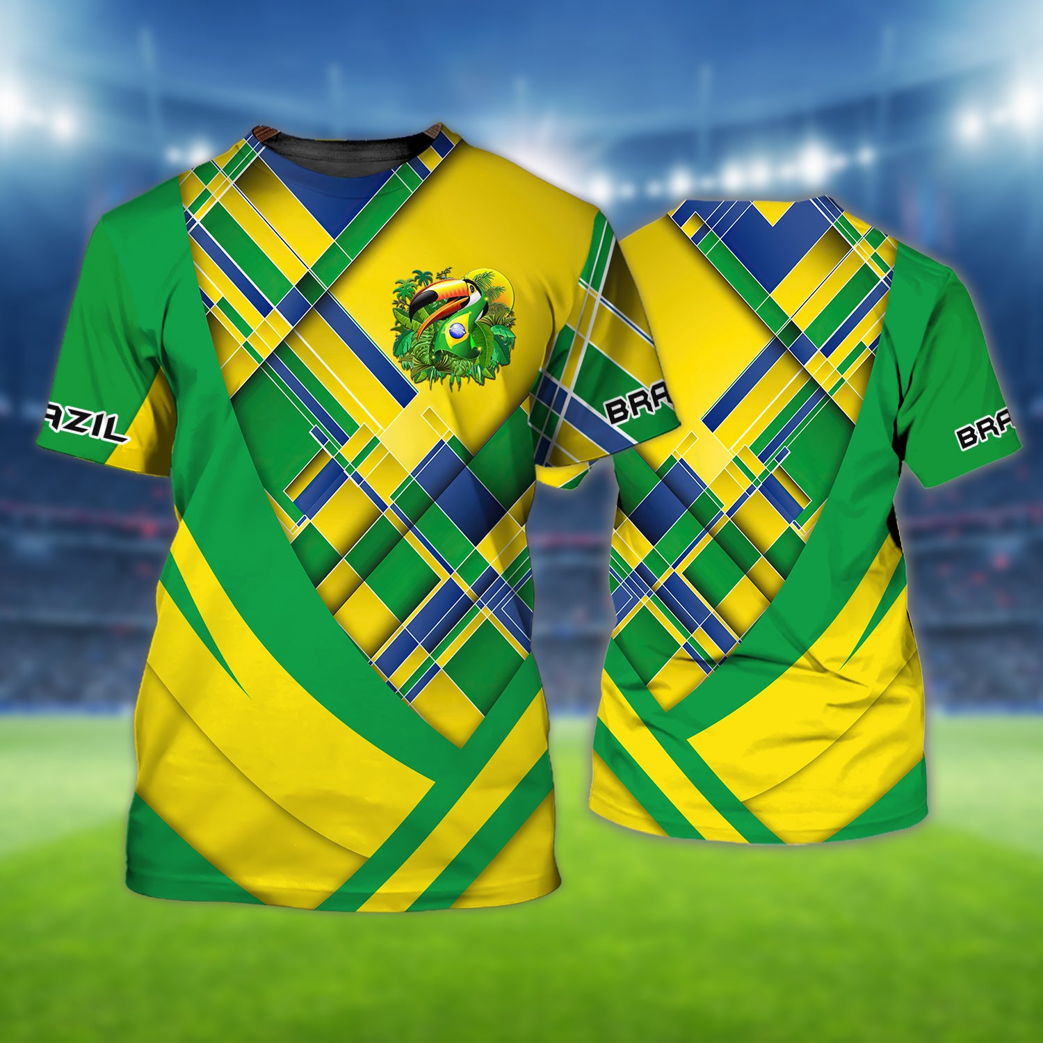 Brazil Fans Toucan Design Shirt 3D Tshirt For The Brazil Fans