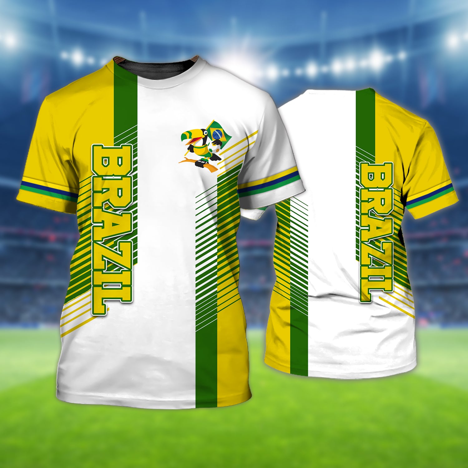 Brazil Fans Toucan Design Shirt 3D Printed Tshirt For The Brazil Fans