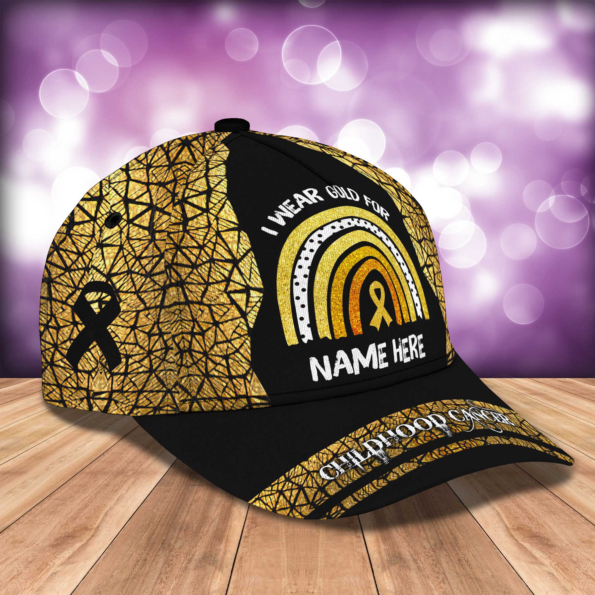 Childhood Cancer Awareness - Personalized Name Cap - Nmd 18