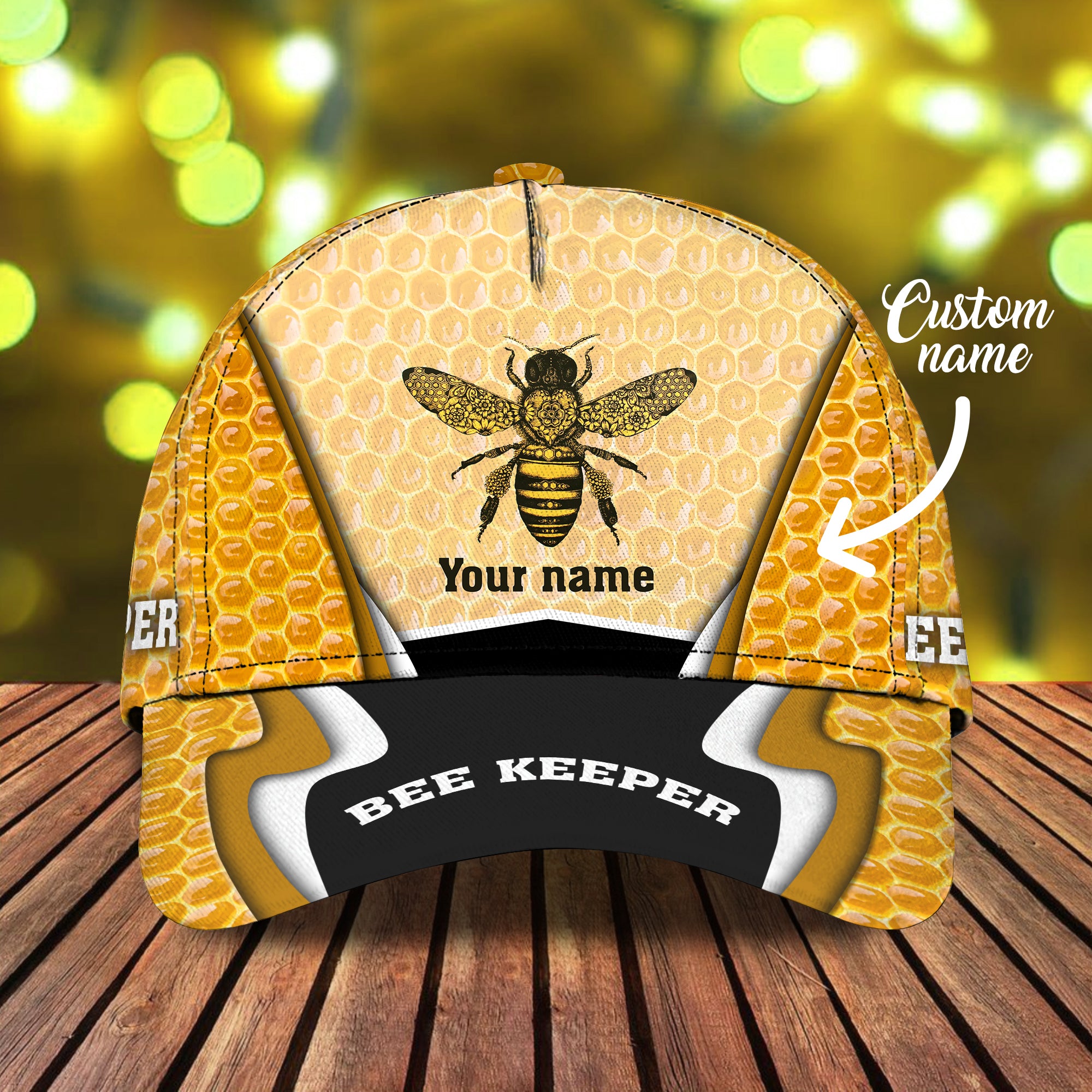 Bee Keeper - Personalized Name Cap For Bee Keeper - Hez98 02