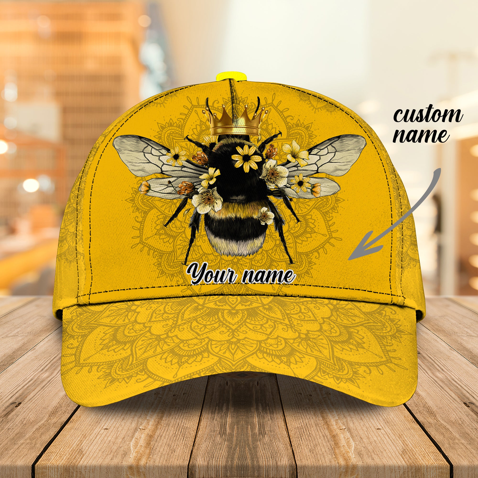 Queen Bee - Personalized Name Cap For Bee Lover - Hez98 08