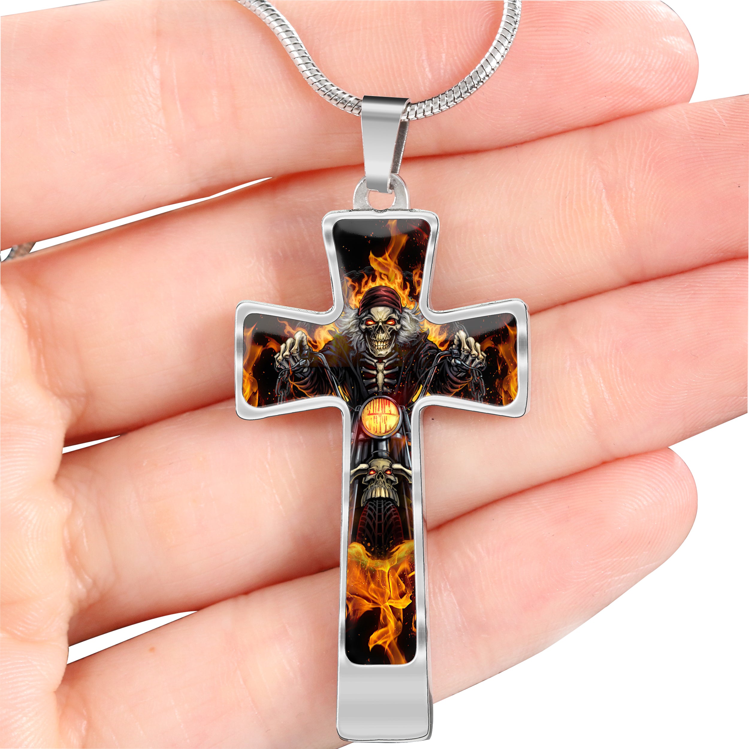 Custom Cross Necklace - Biker - Fuly 7