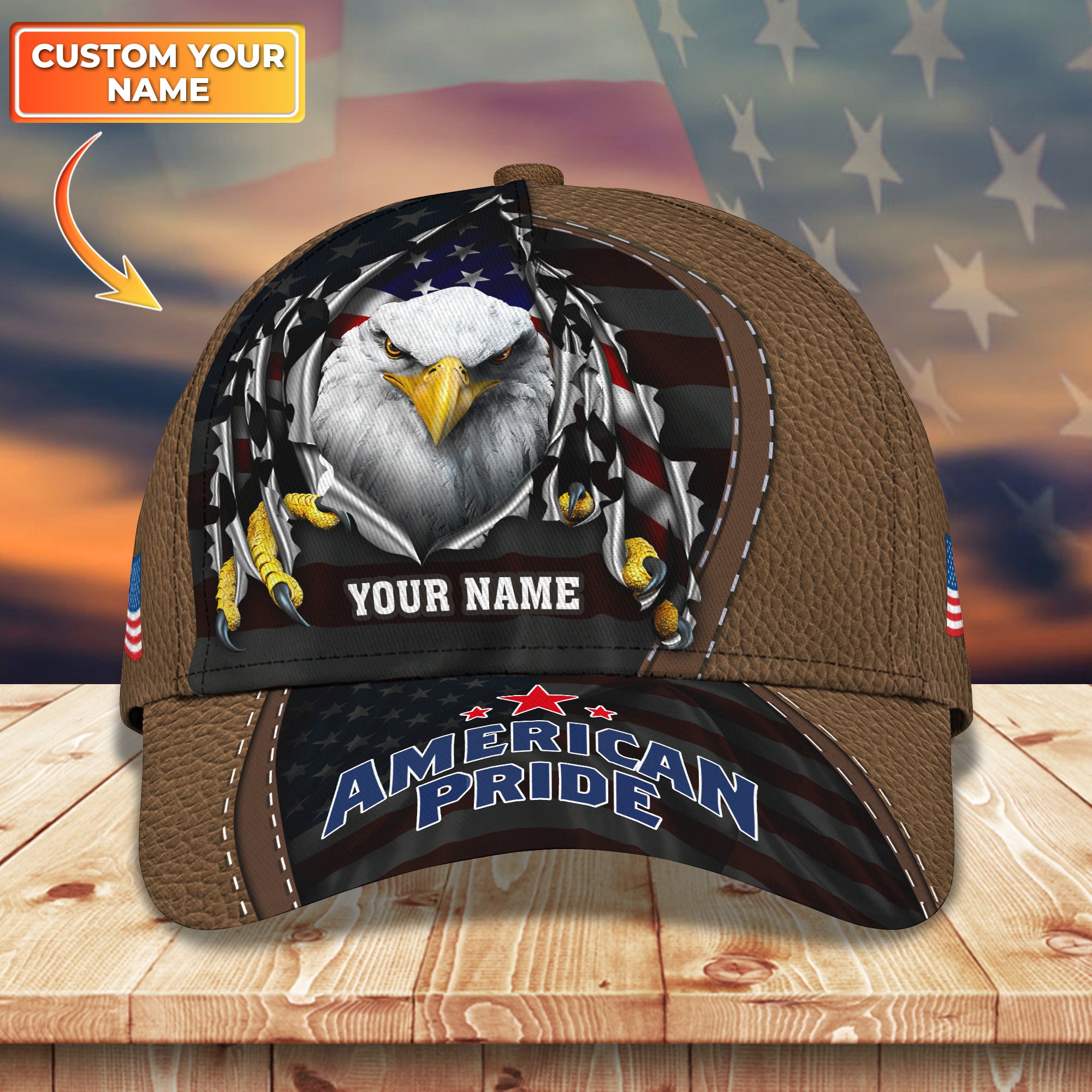 American Eagle - Personalized Name Cap -TT99-1348