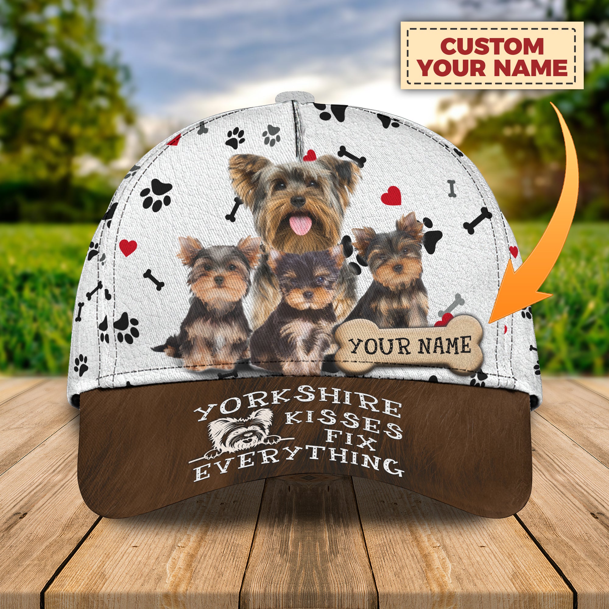 Love Yorkshire - Personalized Name Cap 13 - Tad