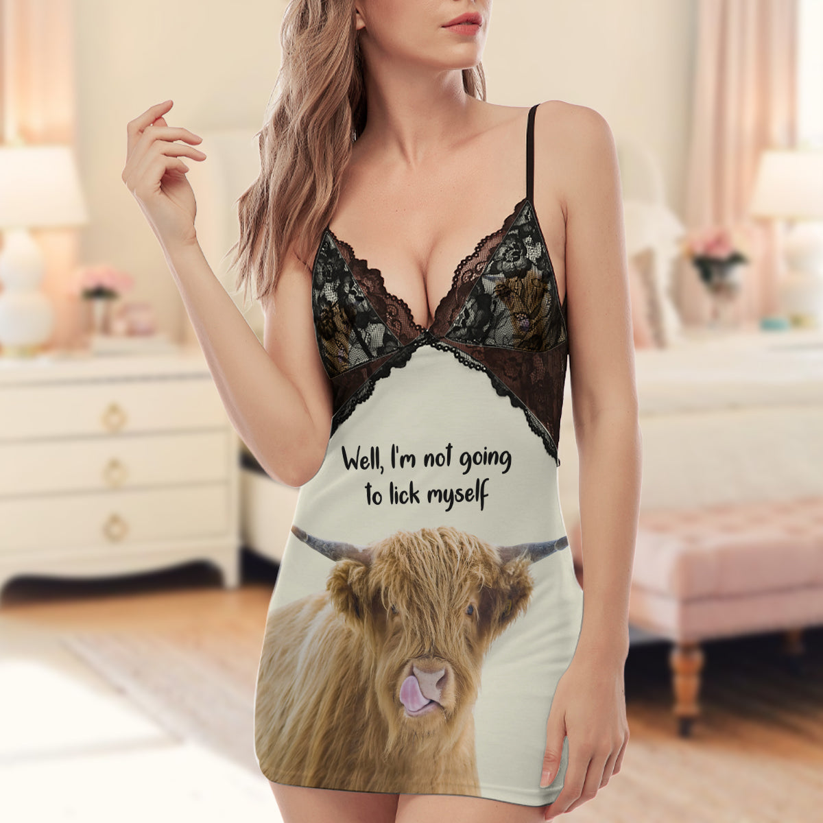 Not Going To Lick Myself - Highland Cattle Cami Dress
